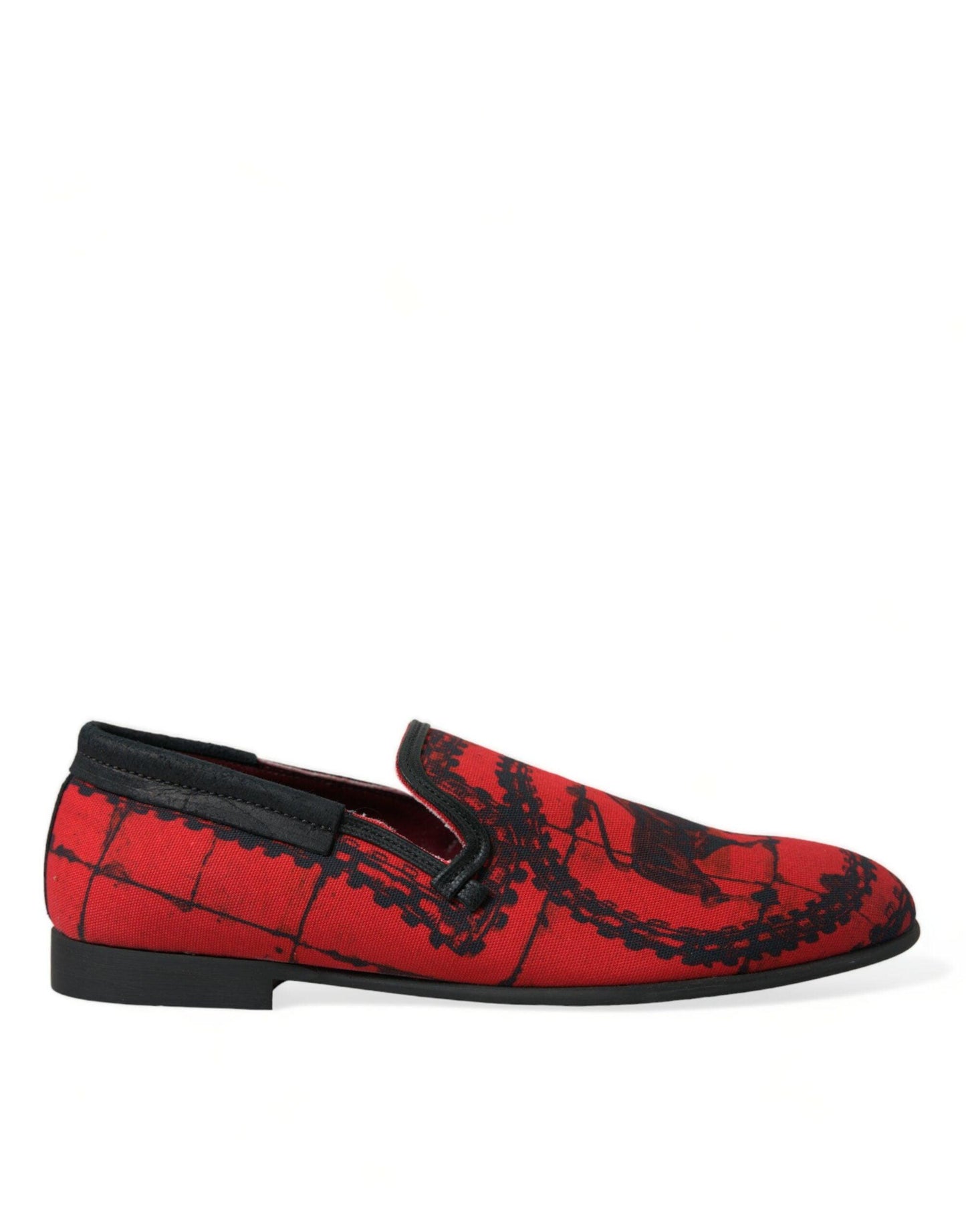 Dolce & Gabbana Torero-Inspired Luxe Red & Black Loafers - Arichezz.store