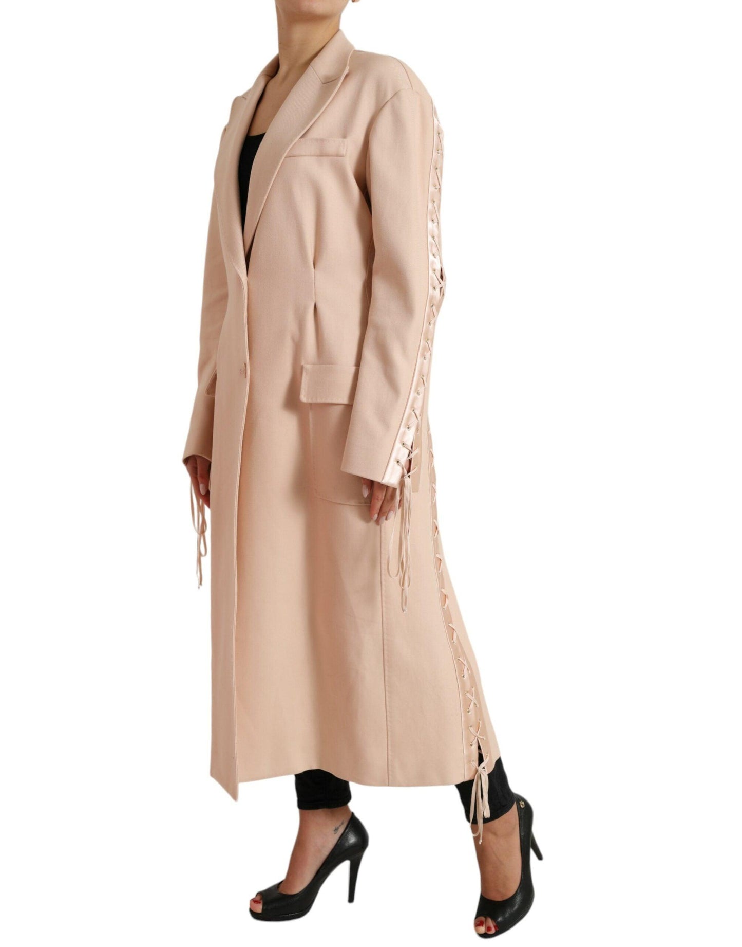 Dolce & Gabbana Beige Single-Breasted Trench Coat - Arichezz.store