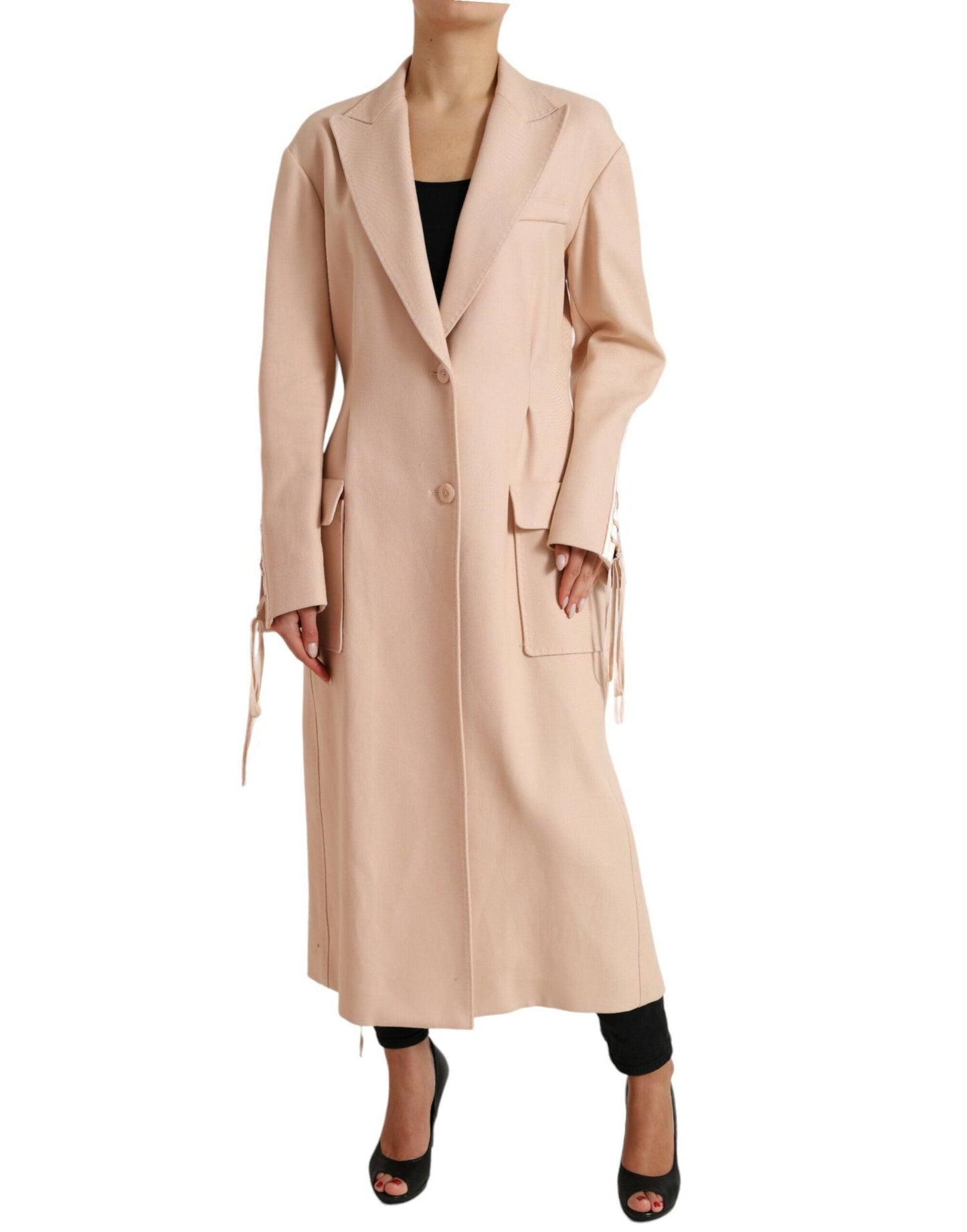 Dolce & Gabbana Beige Single-Breasted Trench Coat - Arichezz.store