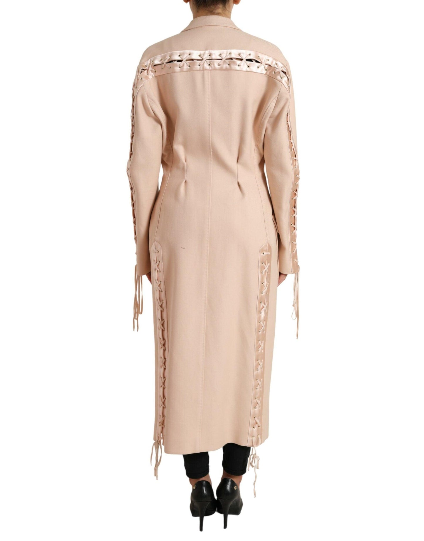 Dolce & Gabbana Beige Single-Breasted Trench Coat - Arichezz.store