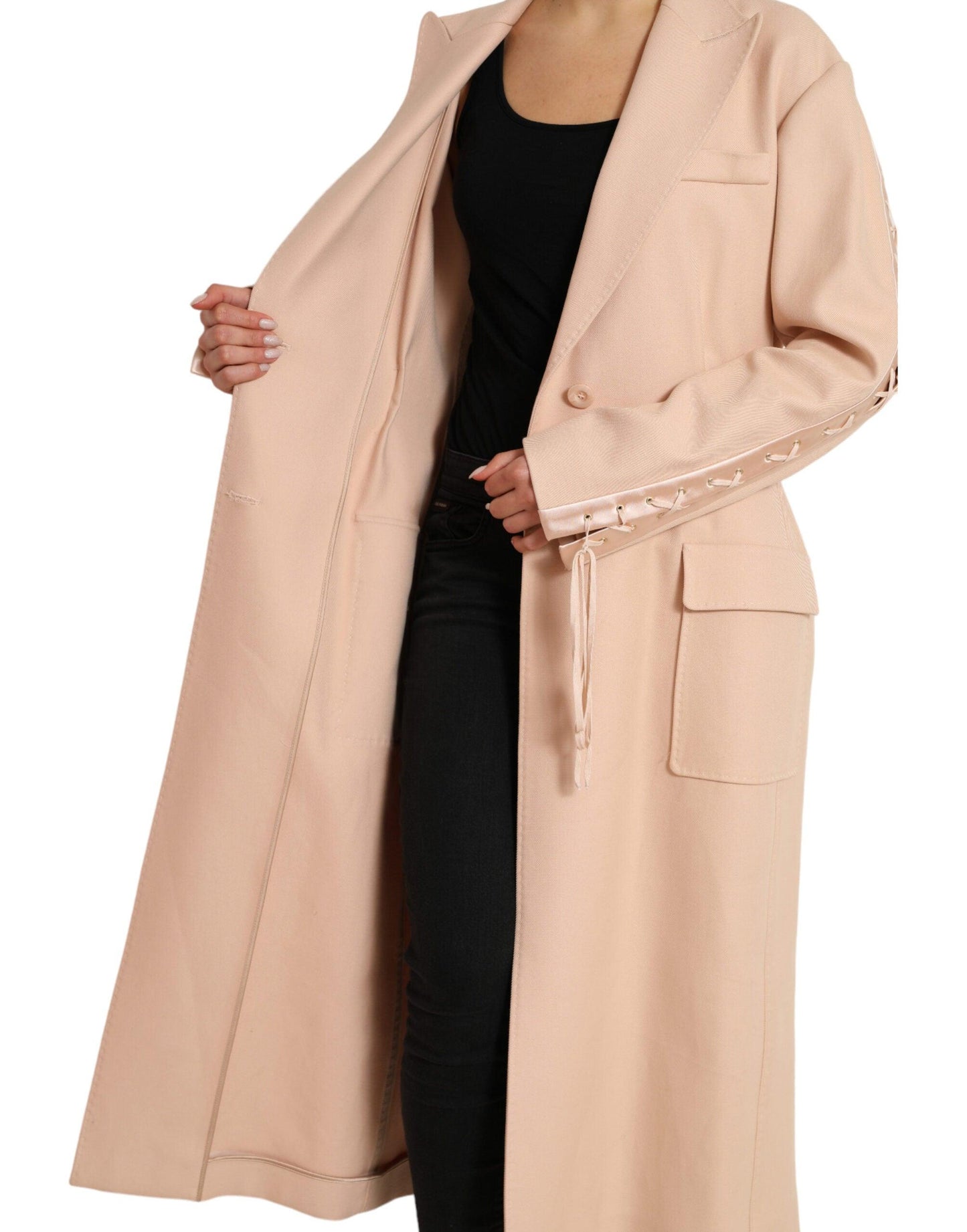 Dolce & Gabbana Beige Single-Breasted Trench Coat - Arichezz.store