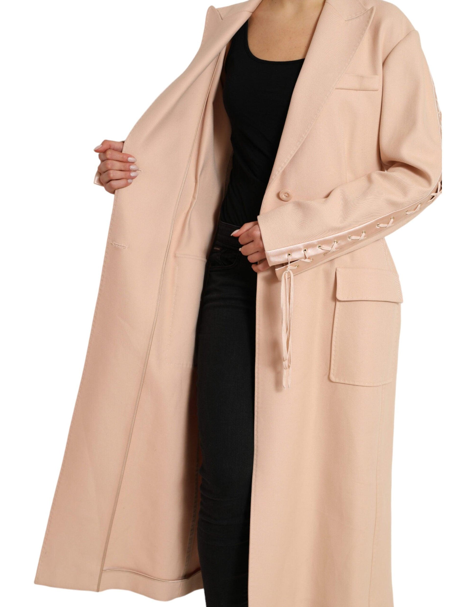 Dolce & Gabbana Beige Single-Breasted Trench Coat - Arichezz.store