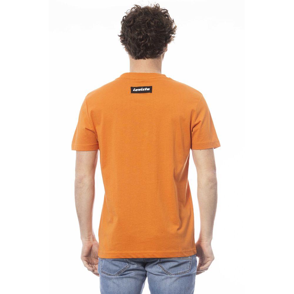 Invicta Orange Cotton Men T-Shirt - Arichezz.store