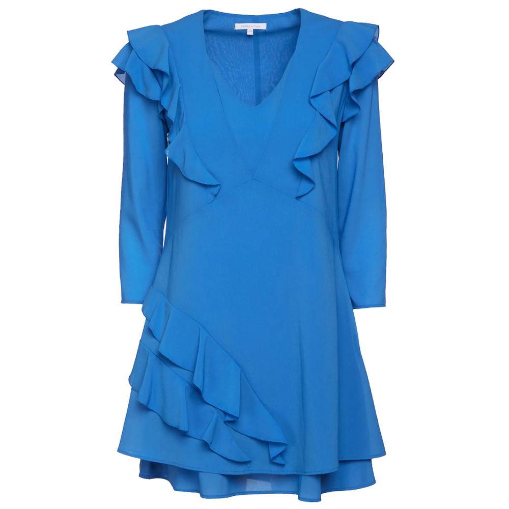 Patrizia Pepe Light Blue Ruffled Mini Dress