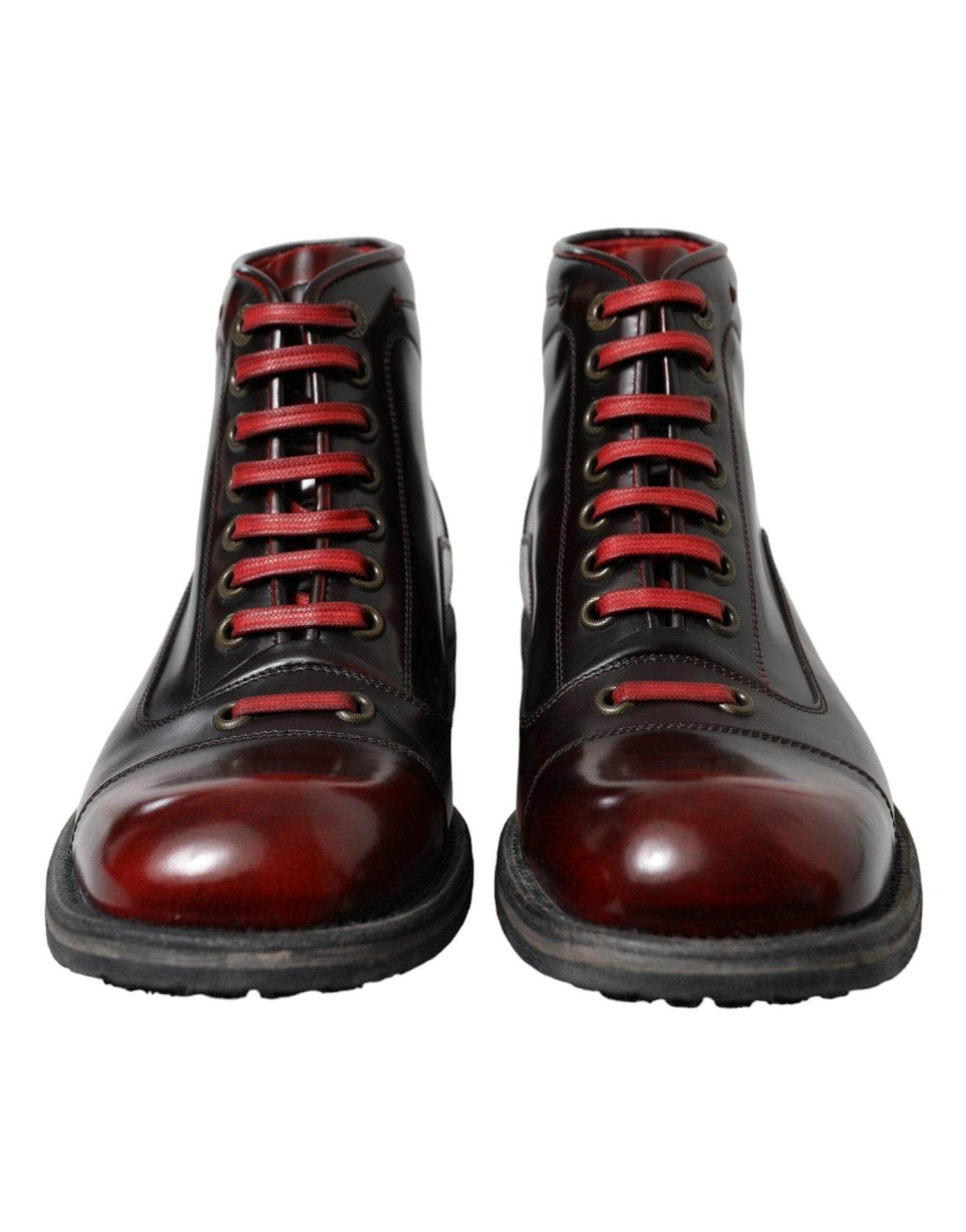 Dolce & Gabbana Dapper Dual-Tone Leather Ankle Boots - Arichezz.store