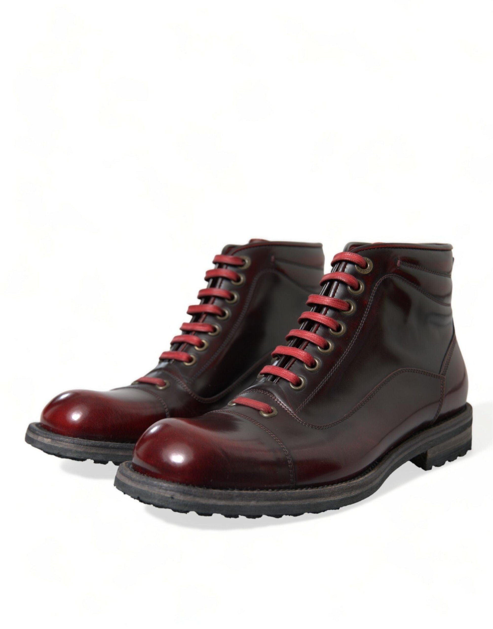 Dolce & Gabbana Dapper Dual-Tone Leather Ankle Boots - Arichezz.store