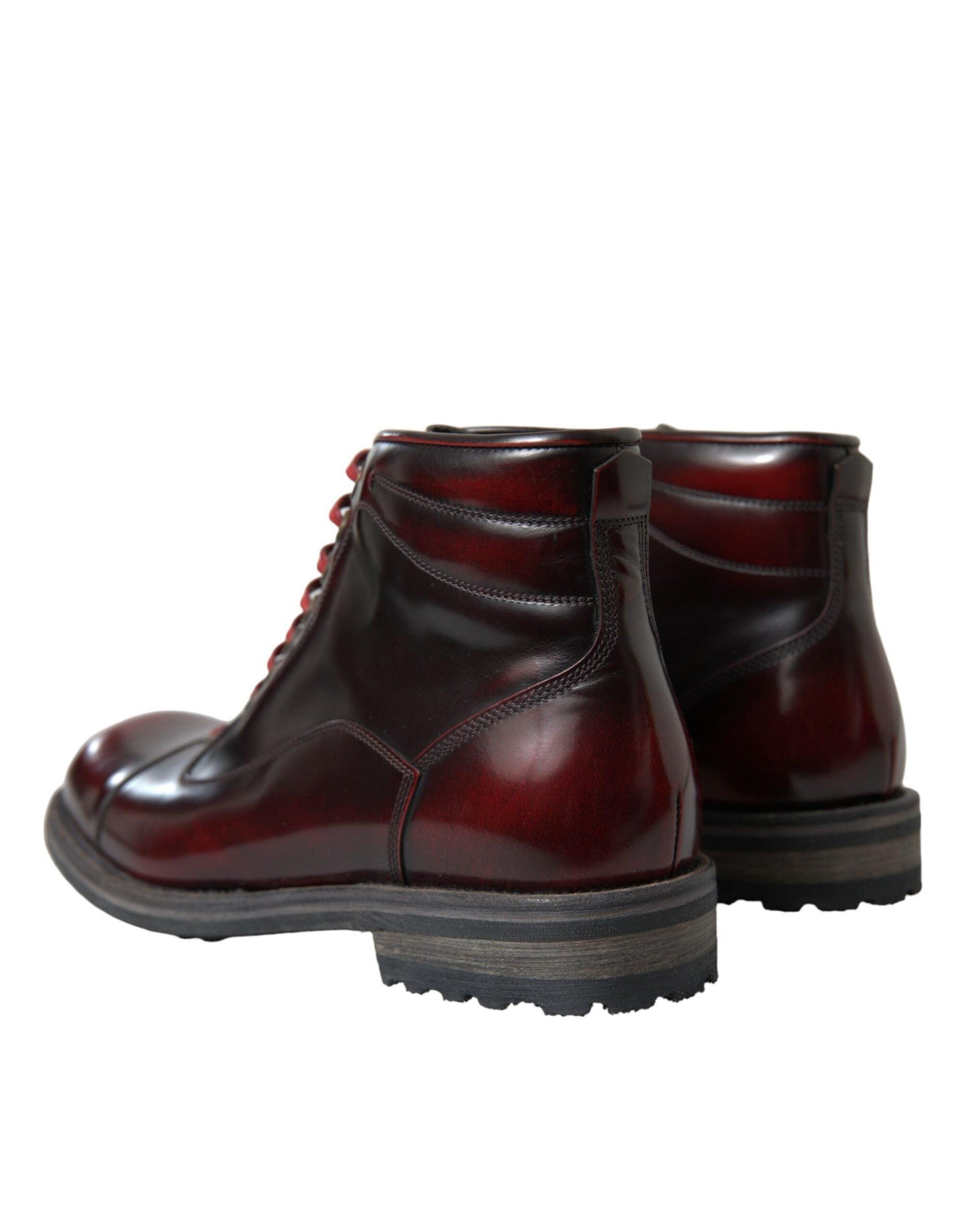 Dolce & Gabbana Dapper Dual-Tone Leather Ankle Boots - Arichezz.store