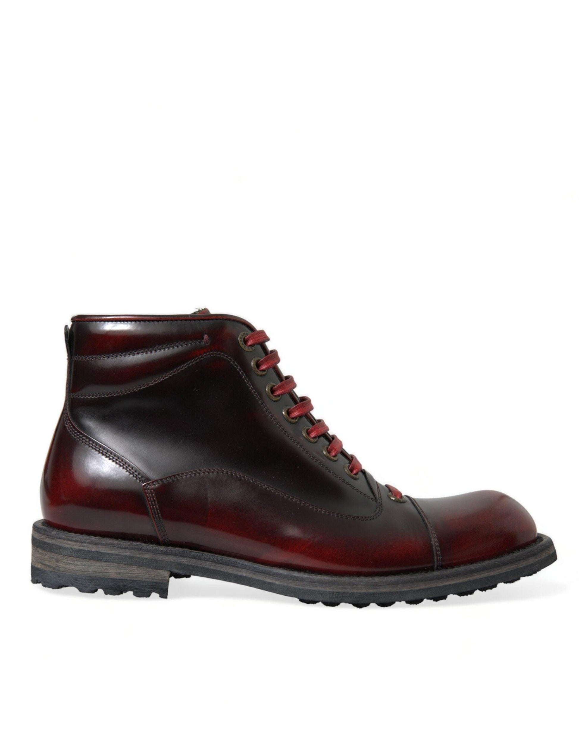 Dolce & Gabbana Dapper Dual-Tone Leather Ankle Boots - Arichezz.store