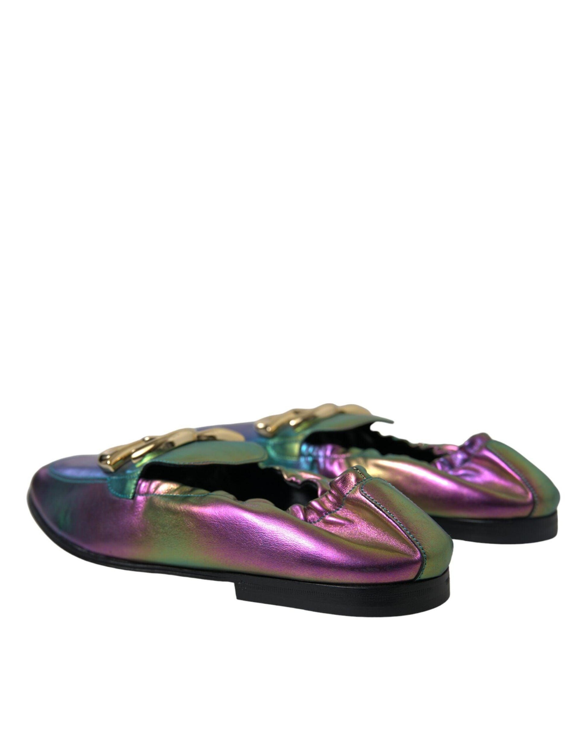 Dolce & Gabbana Elegant Iridescent Loafers for Gents - Arichezz.store