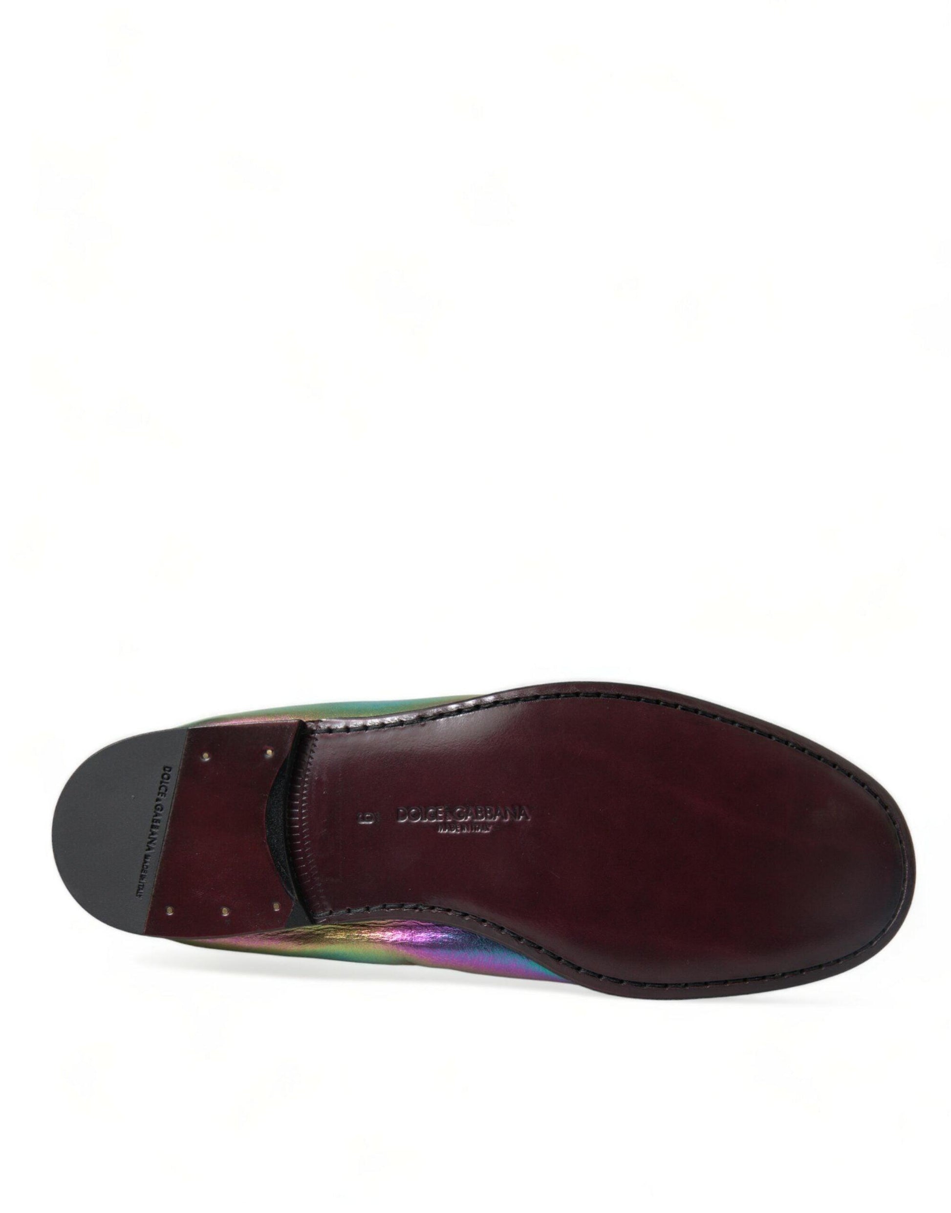 Dolce & Gabbana Elegant Iridescent Loafers for Gents - Arichezz.store