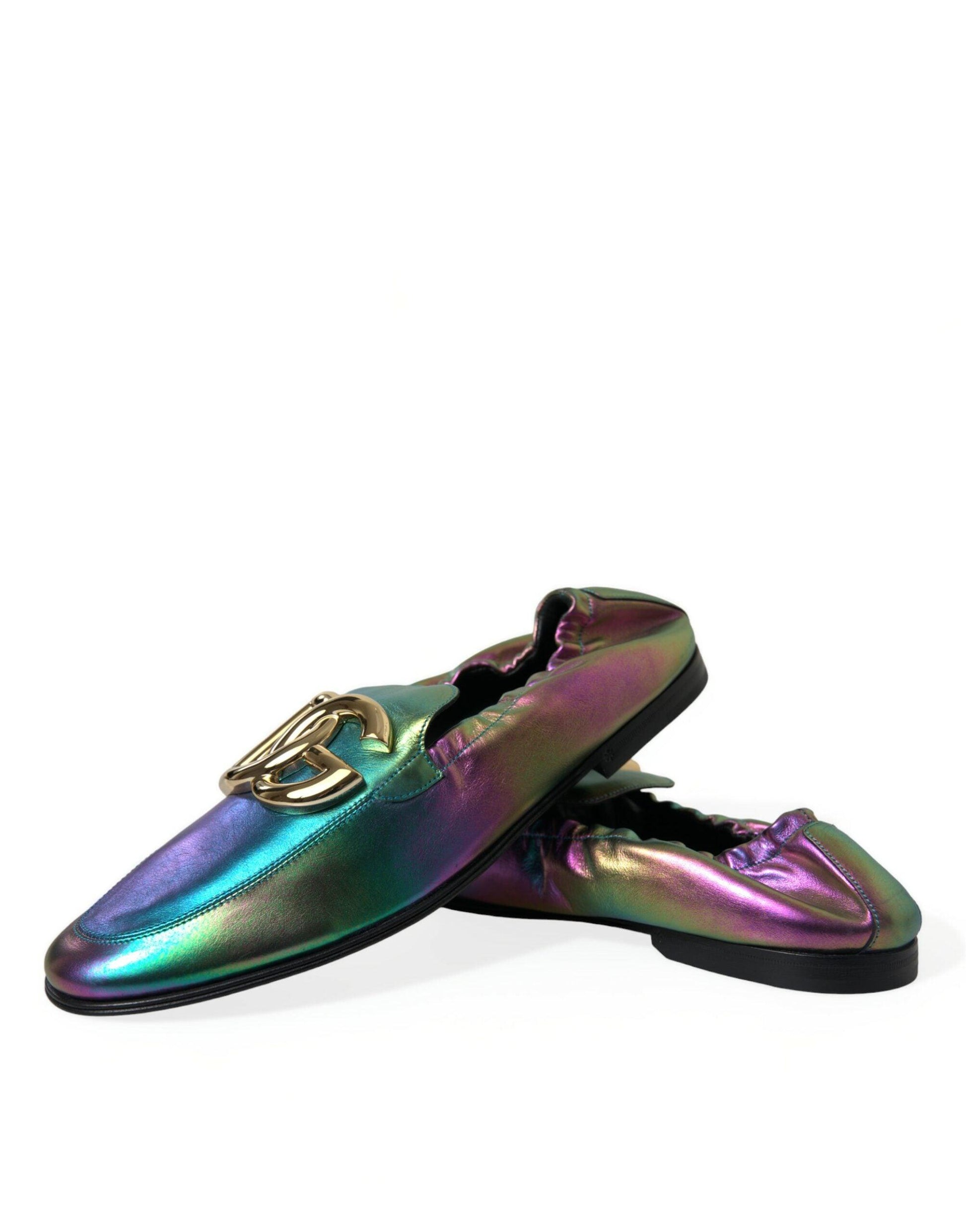 Dolce & Gabbana Elegant Iridescent Loafers for Gents - Arichezz.store