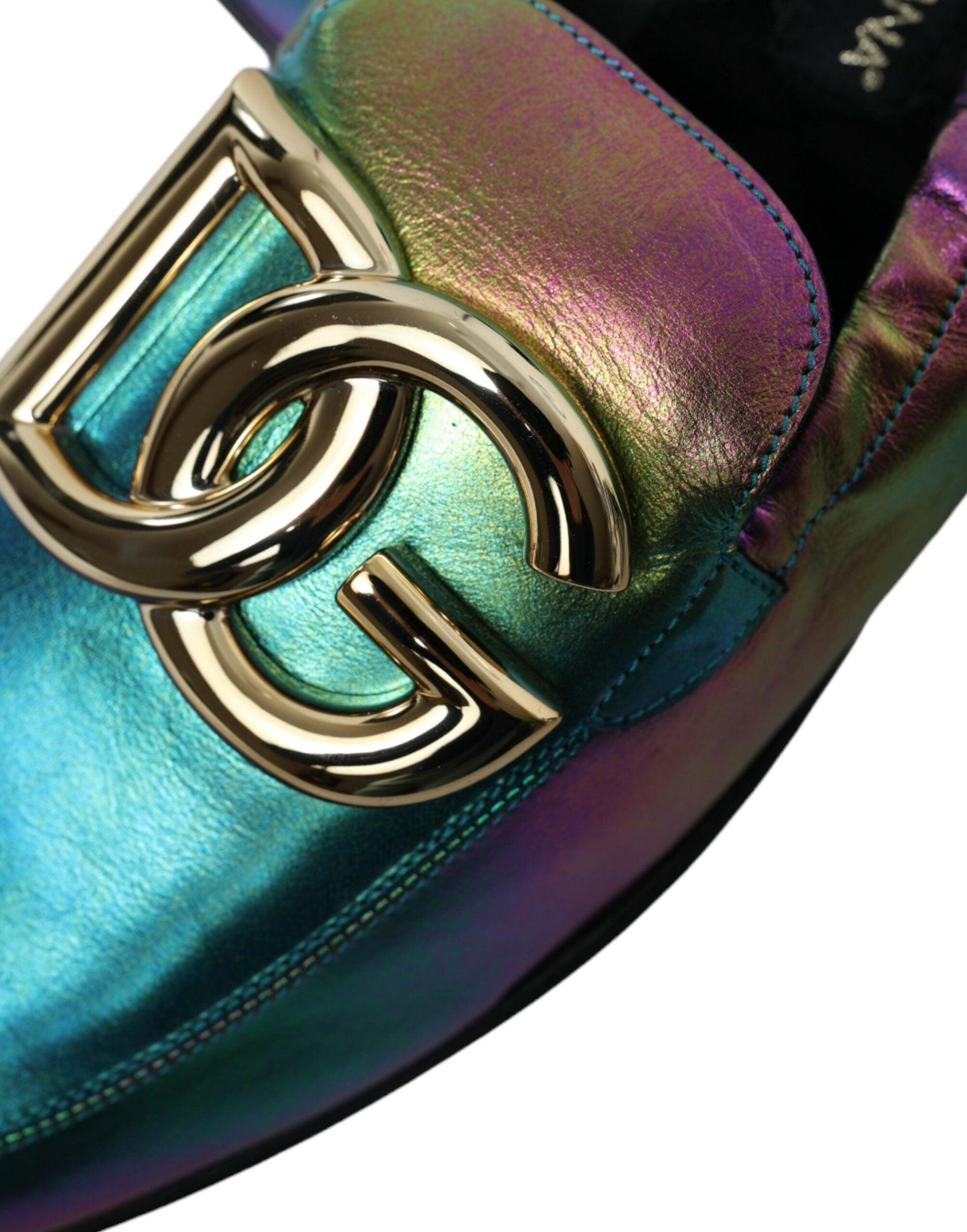 Dolce & Gabbana Elegant Iridescent Loafers for Gents - Arichezz.store