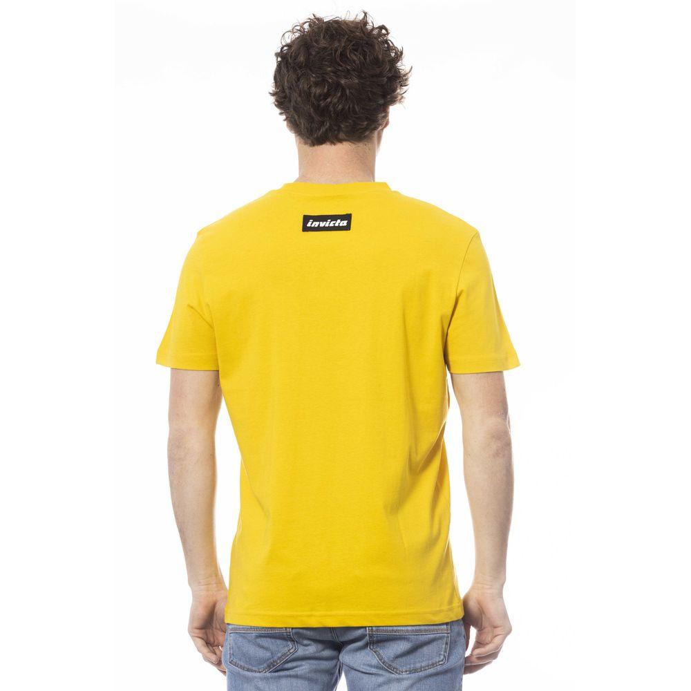 Invicta Yellow Cotton Men T-Shirt - Arichezz.store