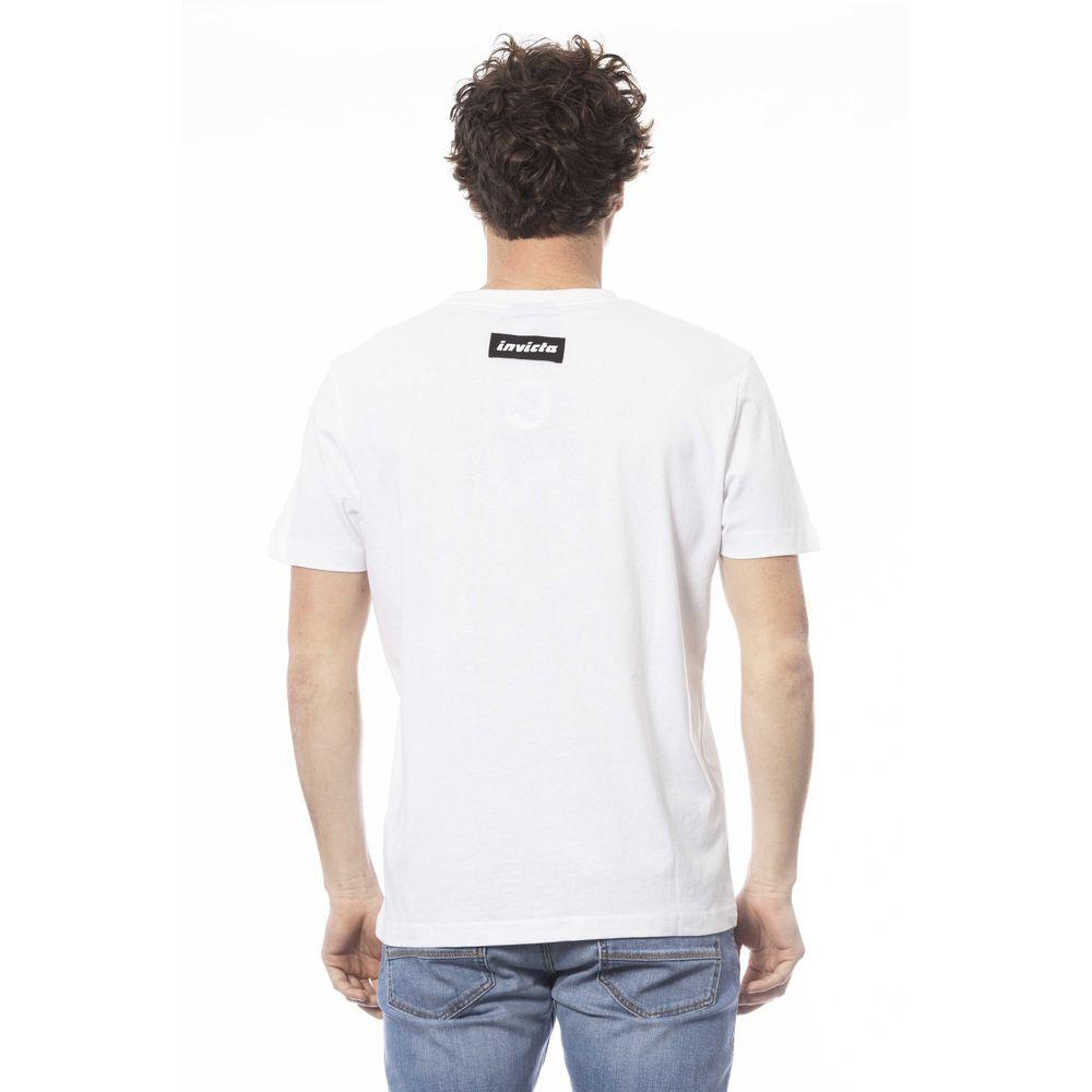 Invicta White Cotton Men T-Shirt - Arichezz.store