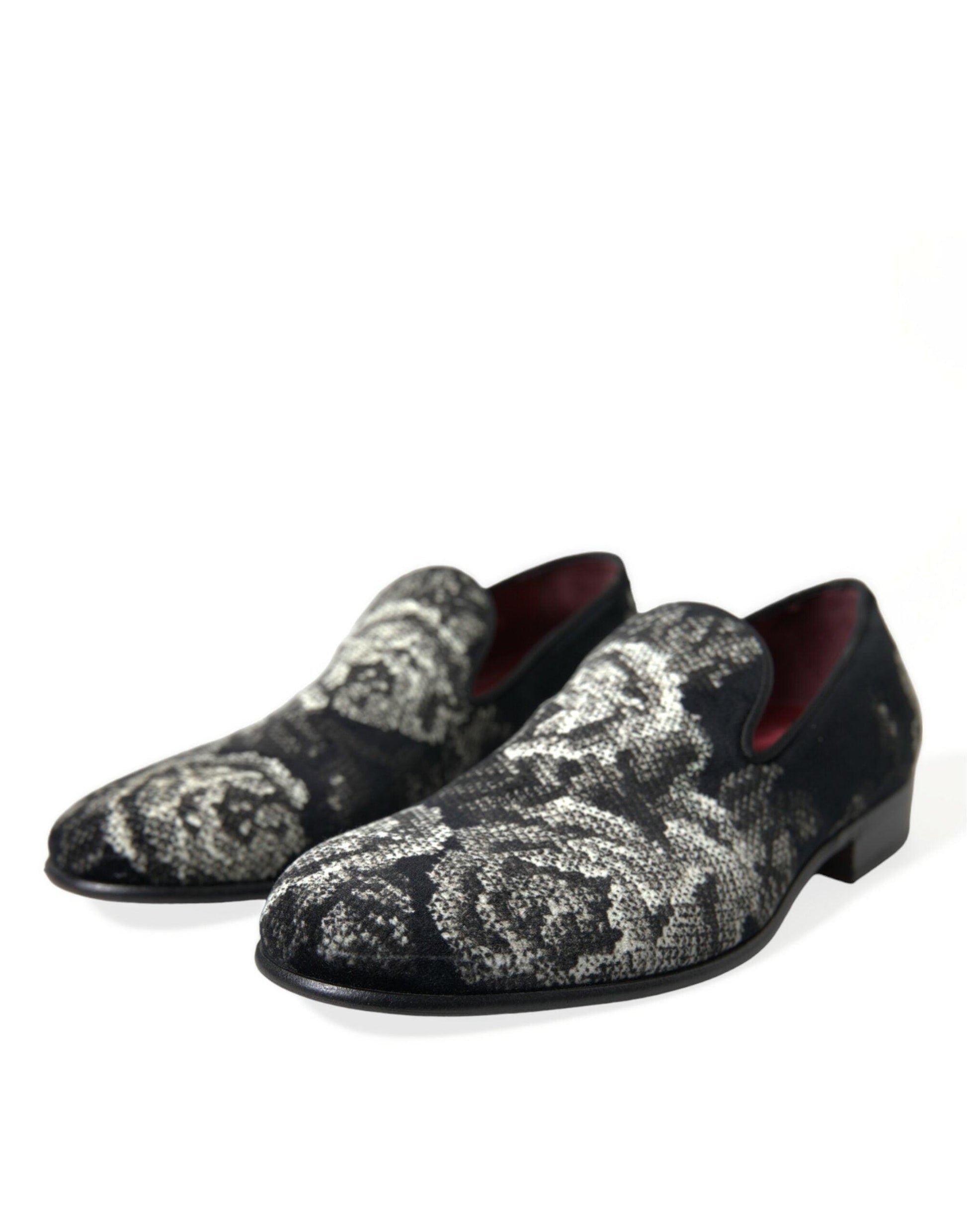 Dolce & Gabbana Elegant Floral Velvet Loafers - Arichezz.store