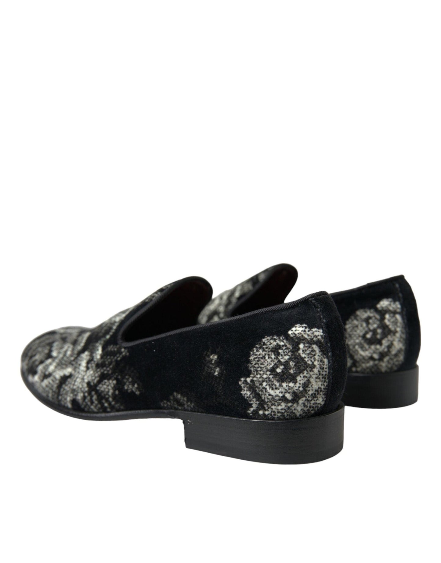 Dolce & Gabbana Elegant Floral Velvet Loafers - Arichezz.store