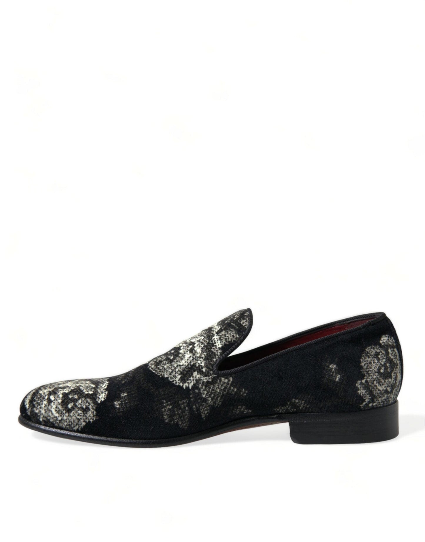 Dolce & Gabbana Elegant Floral Velvet Loafers - Arichezz.store