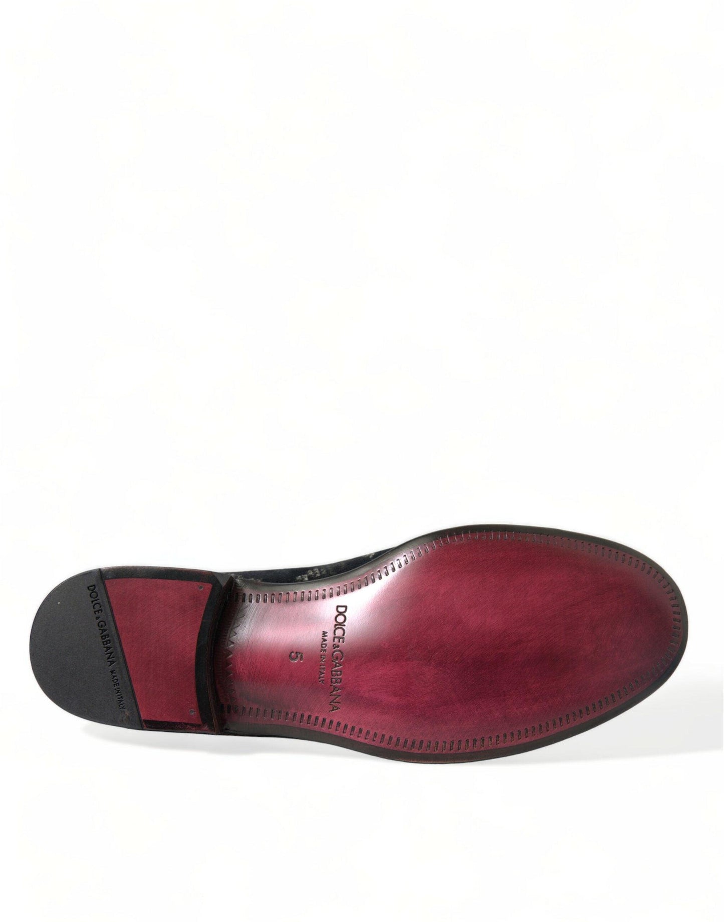 Dolce & Gabbana Elegant Floral Velvet Loafers - Arichezz.store