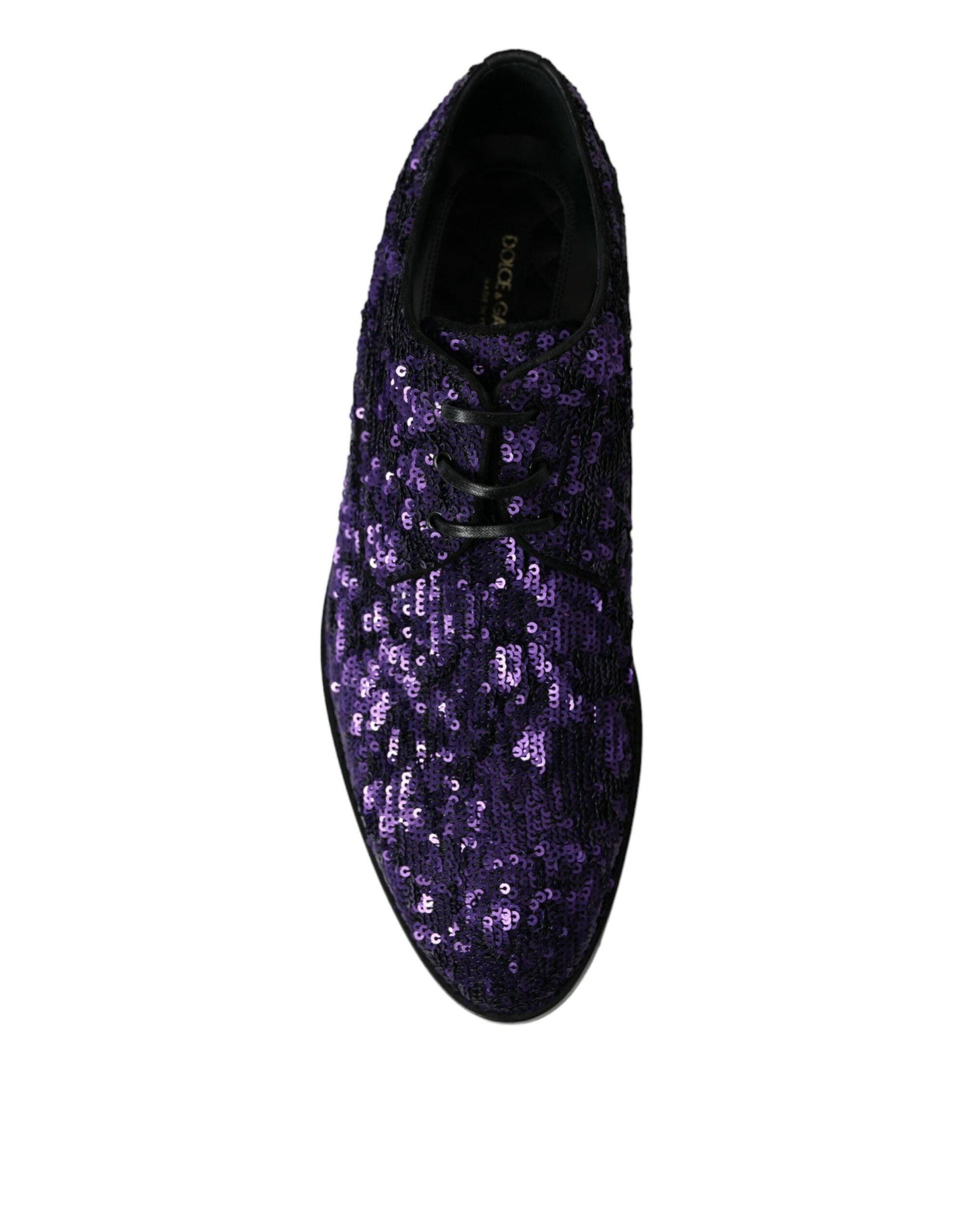 Dolce & Gabbana Elegant Sequined Oxford Dress Shoes - Arichezz.store