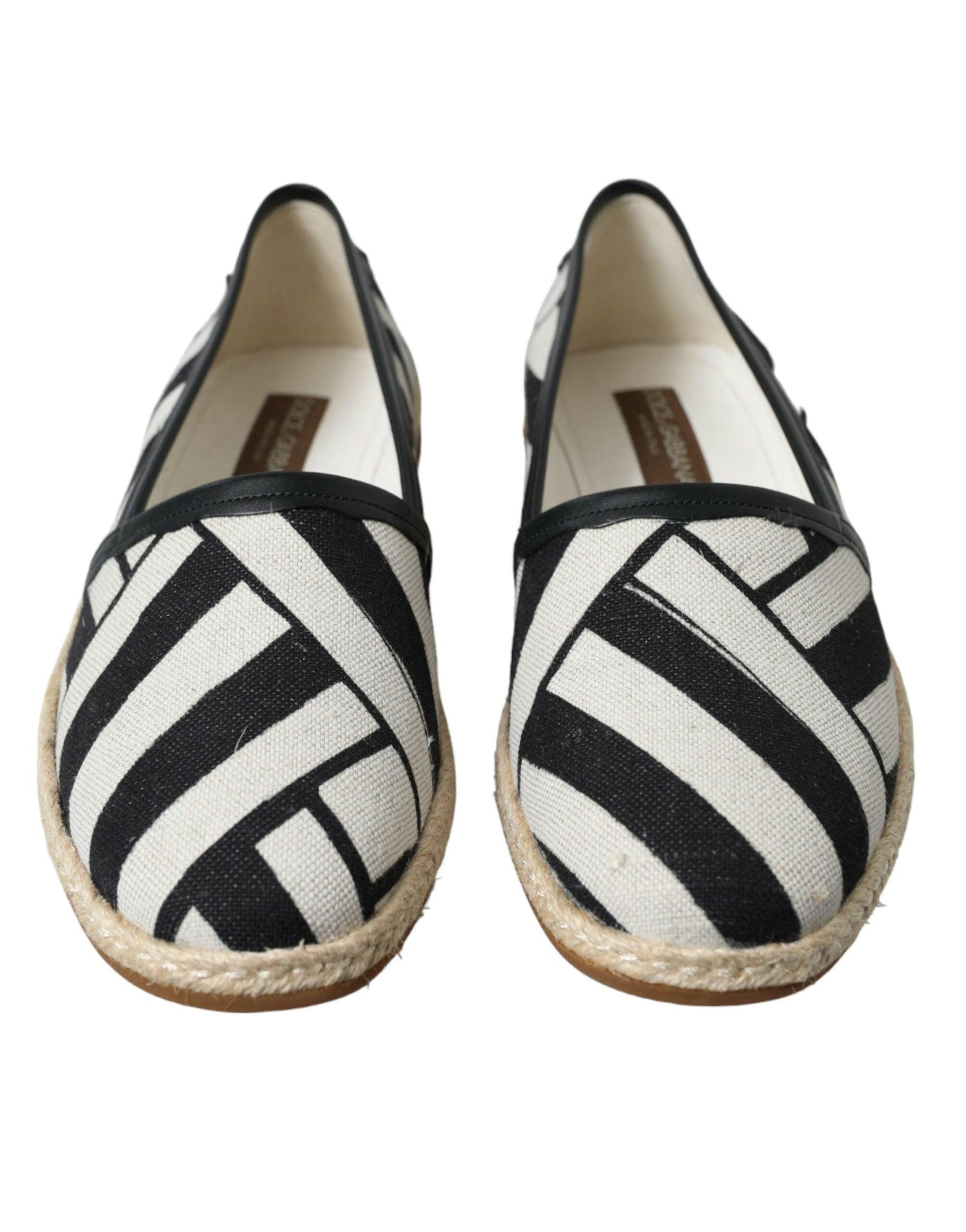 Dolce & Gabbana Chic Striped Canvas Espadrilles - Arichezz.store