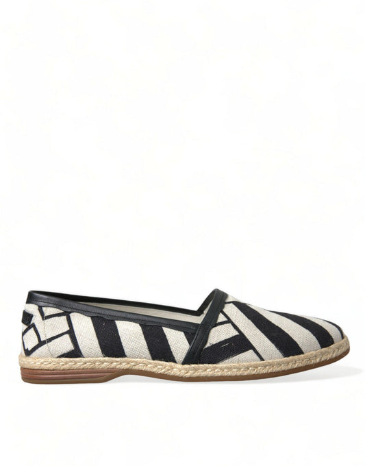 Dolce & Gabbana Chic Striped Canvas Espadrilles - Arichezz.store