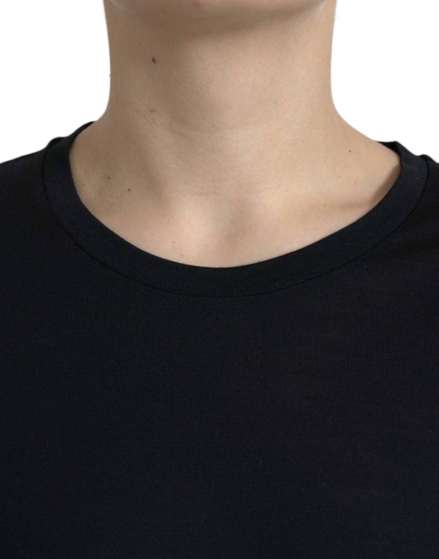 Dolce & Gabbana Elegant Wool Crew Neck Tee - Arichezz.store