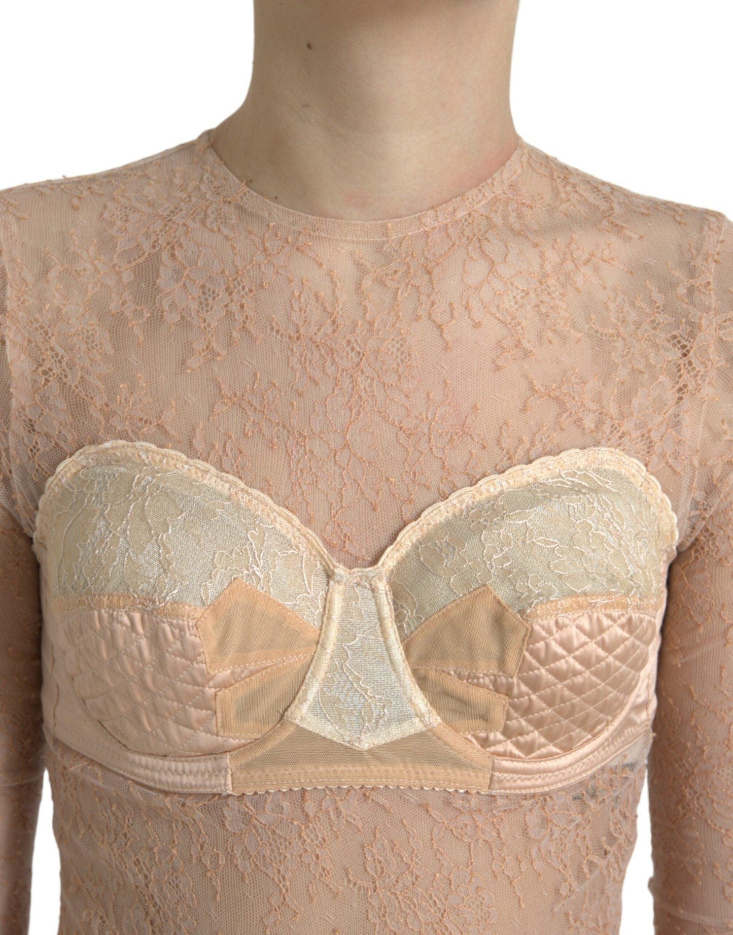 Dolce & Gabbana Elegant Lace Bustier Cropped Top - Arichezz.store