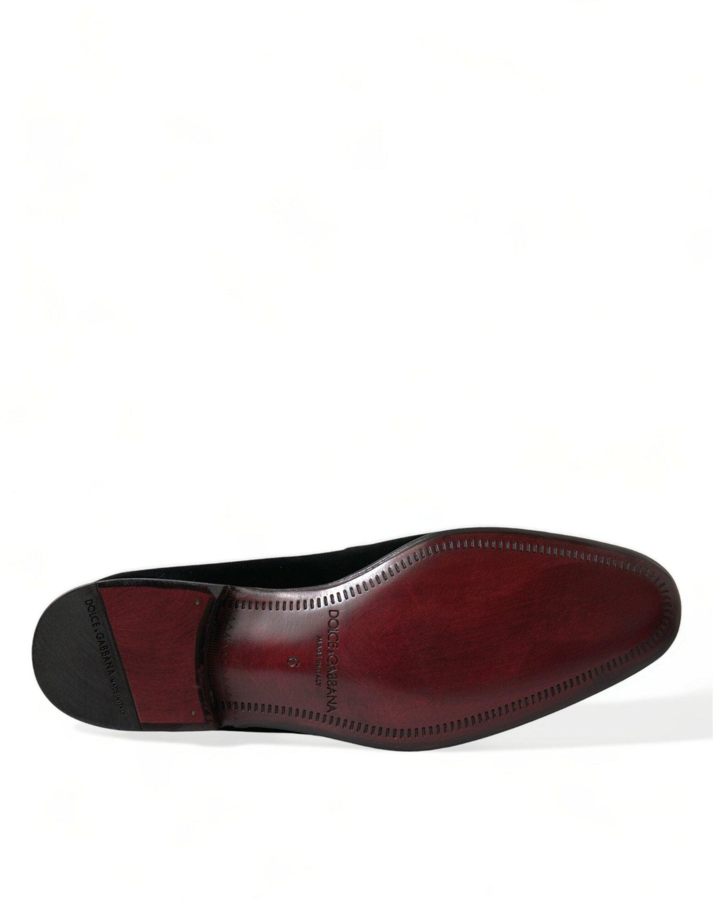 Dolce & Gabbana Elegant Black Velvet Loafers - Men's Luxury Footwear - Arichezz.store