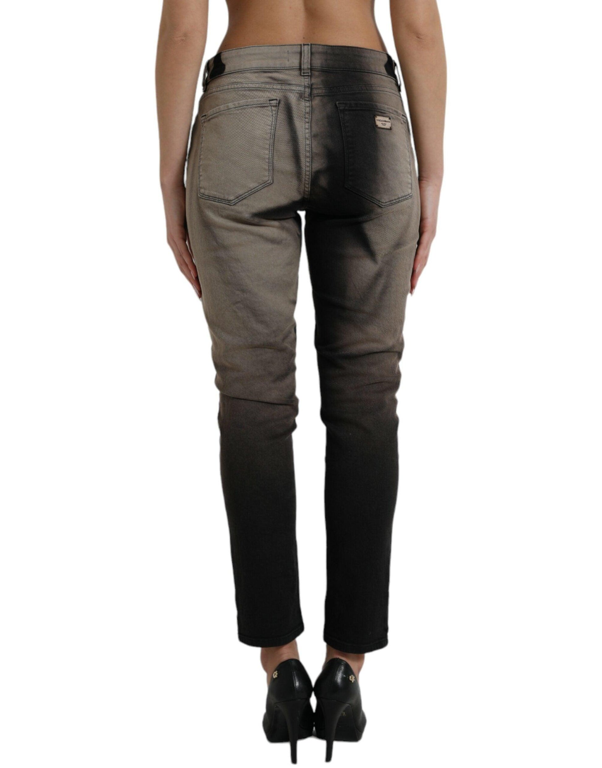 Dolce & Gabbana Elegant Mid-Waist Stretch Jeans - Arichezz.store