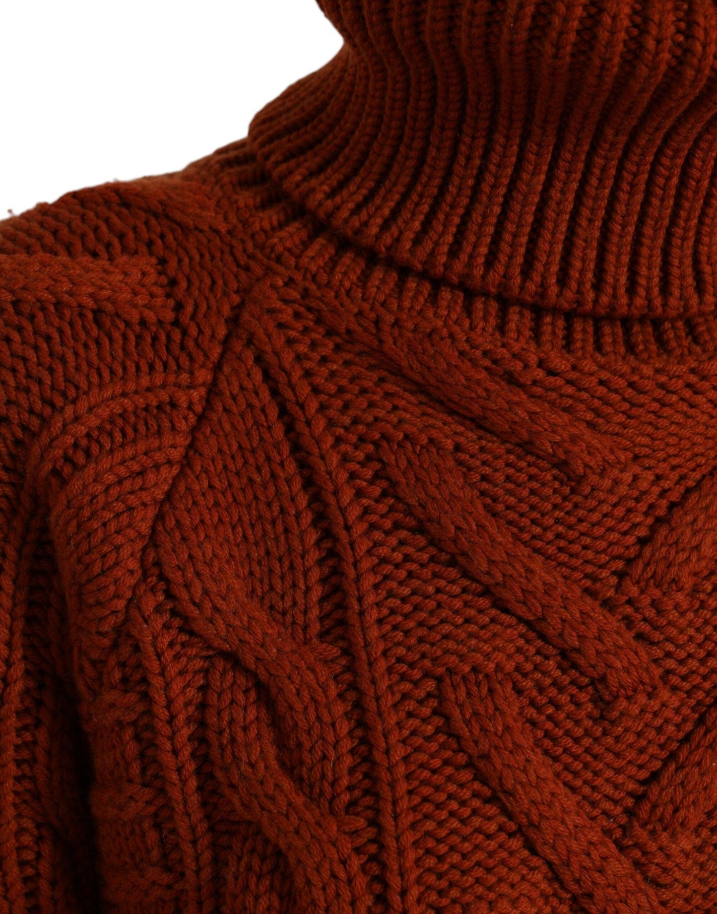 Dolce & Gabbana Elegant Brown Turtleneck Wool Sweater - Arichezz.store