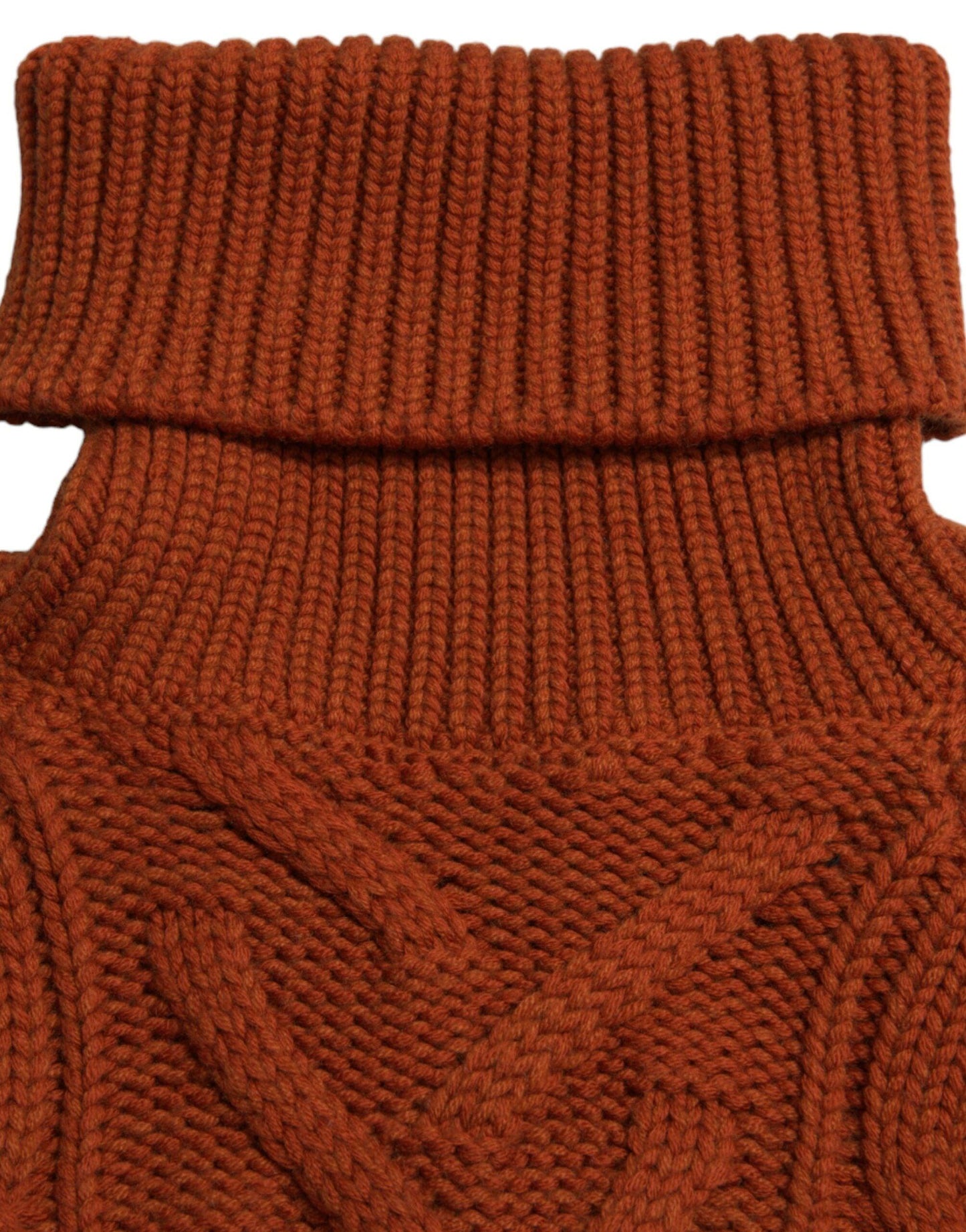 Dolce & Gabbana Elegant Brown Turtleneck Wool Sweater - Arichezz.store