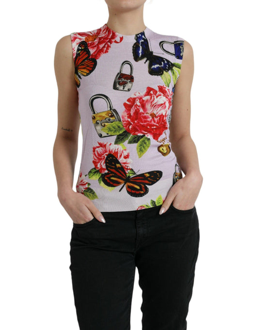 Dolce & Gabbana Elegant Cashmere-Silk Blend Tank Top - Arichezz.store