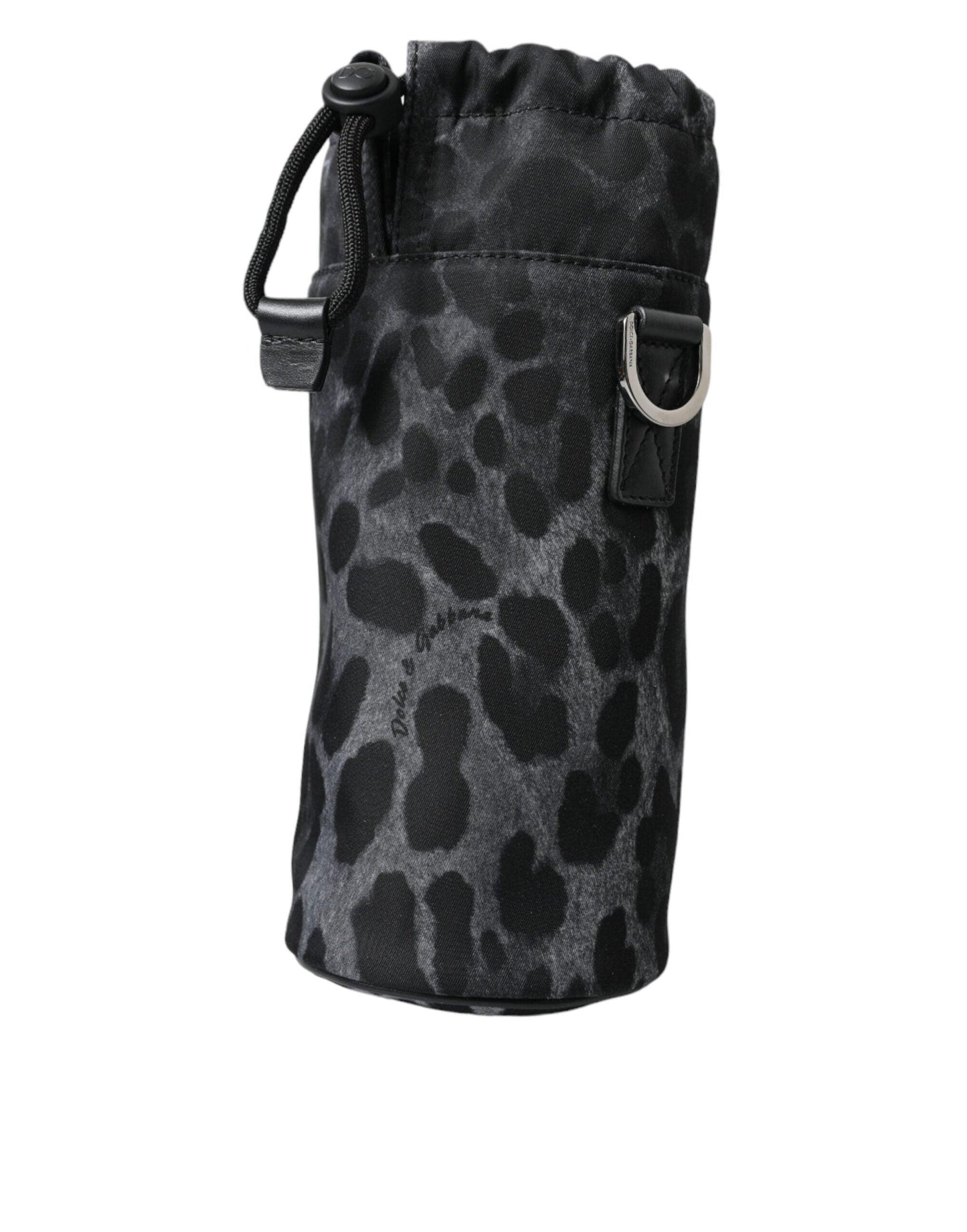 Dolce & Gabbana Chic Leopard Print Round Bottle Cage - Arichezz.store