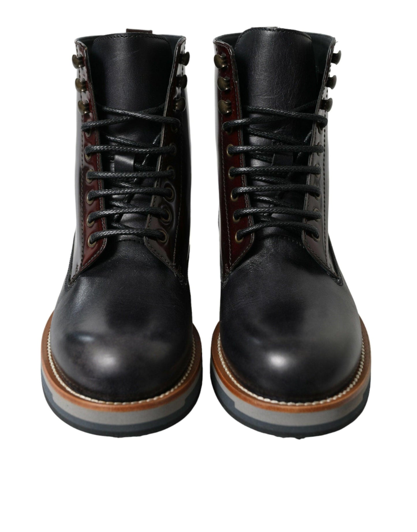 Dolce & Gabbana Elegant Bi-Color Leather Boots - Arichezz.store