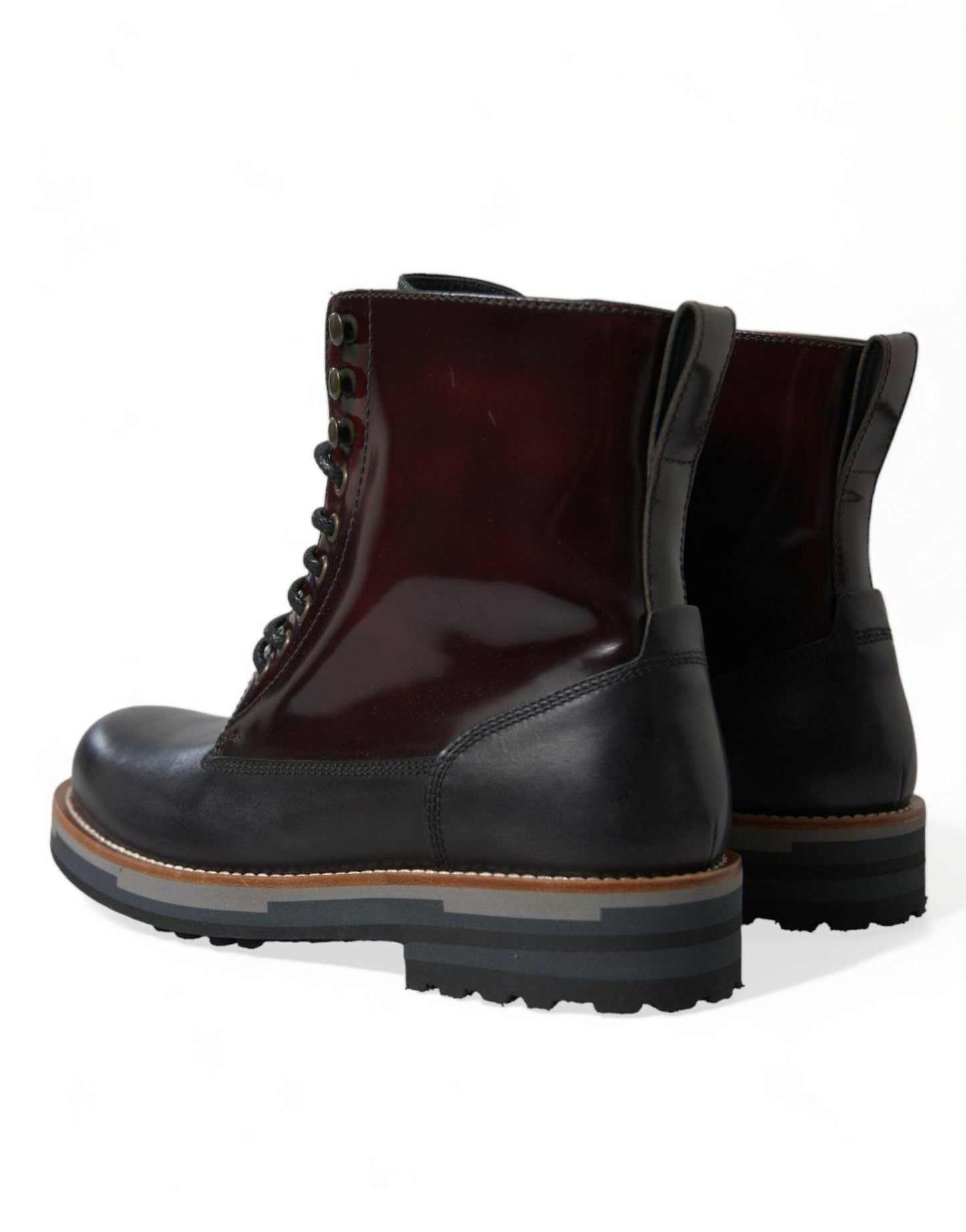 Dolce & Gabbana Elegant Bi-Color Leather Boots - Arichezz.store