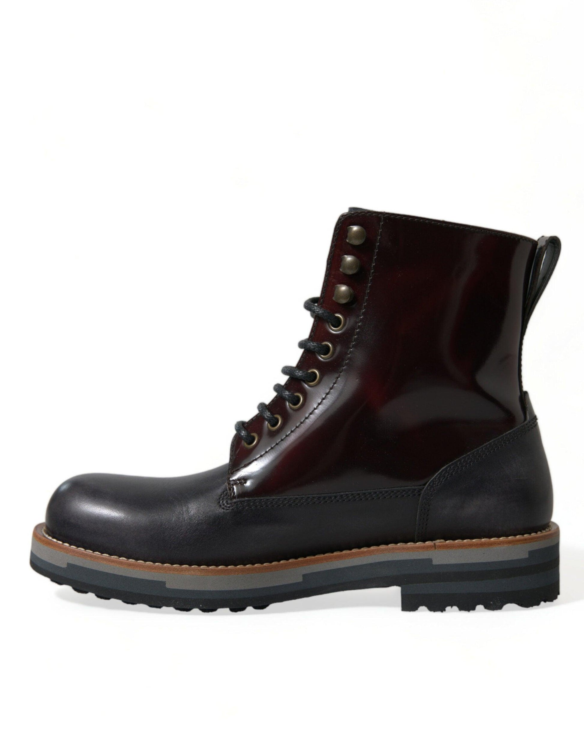 Dolce & Gabbana Elegant Bi-Color Leather Boots - Arichezz.store