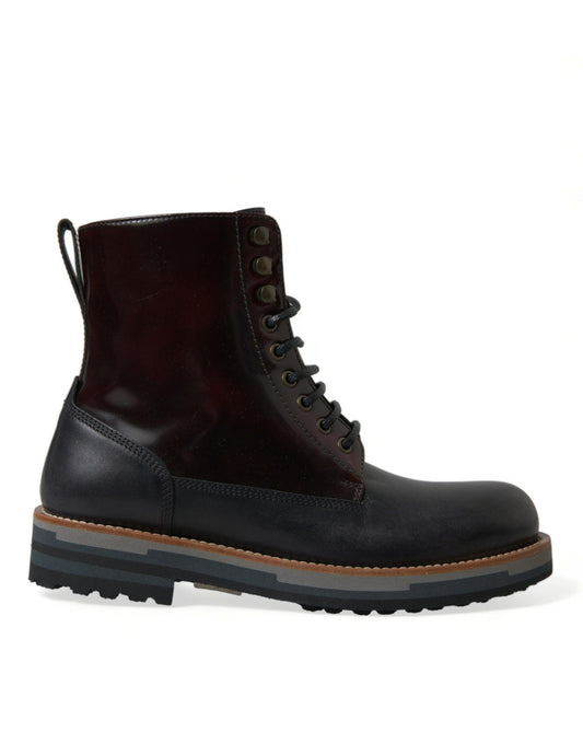 Dolce & Gabbana Elegant Bi-Color Leather Boots - Arichezz.store