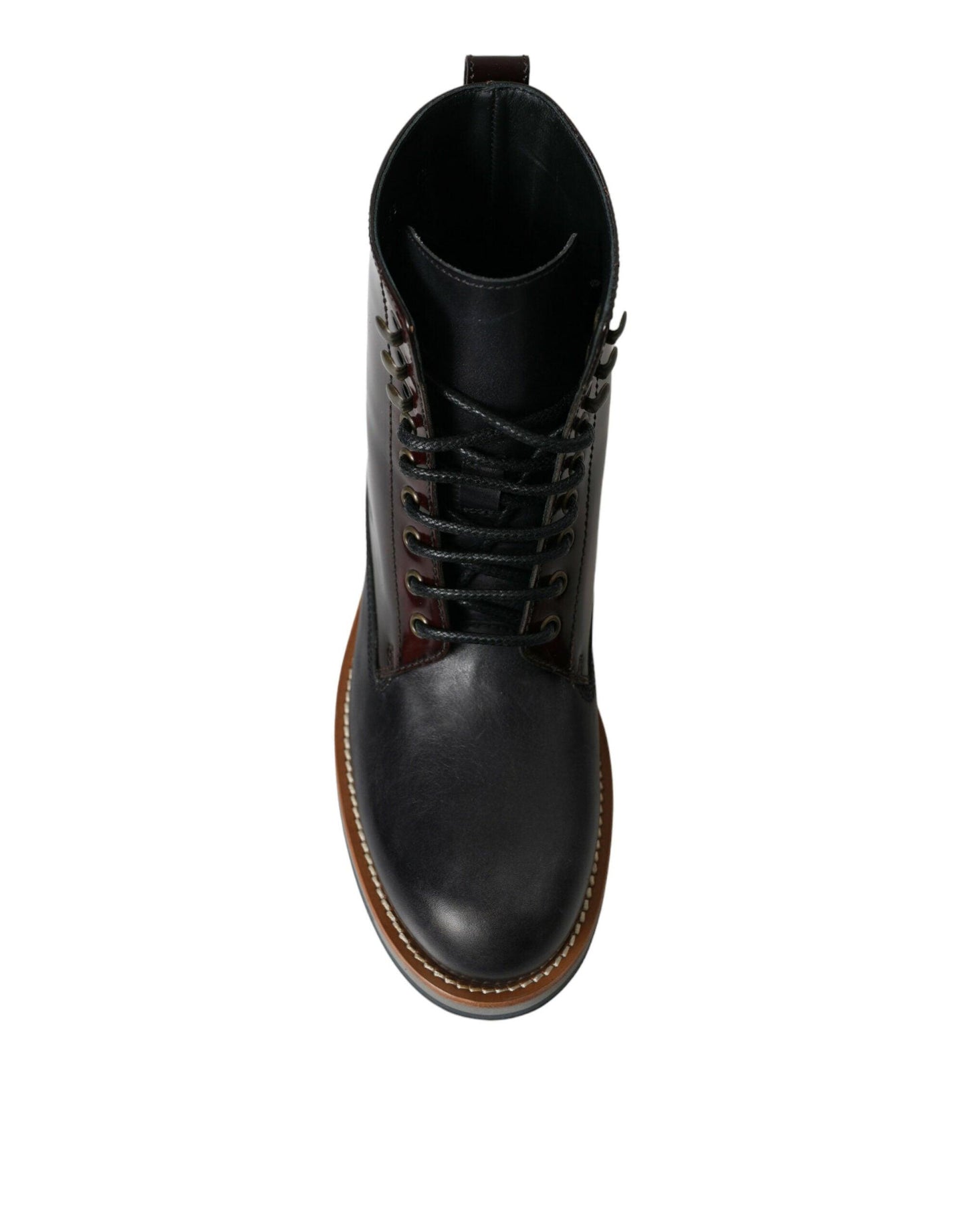 Dolce & Gabbana Elegant Bi-Color Leather Boots - Arichezz.store