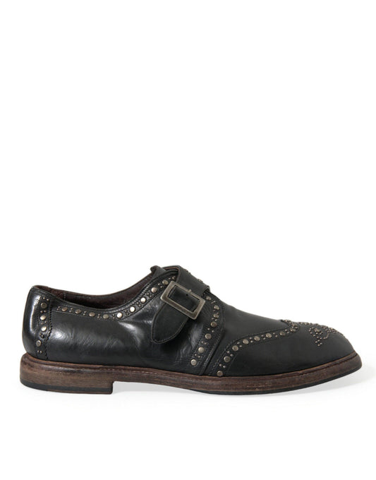 Dolce & Gabbana Elegant Calfskin Leather Monk Straps - Arichezz.store