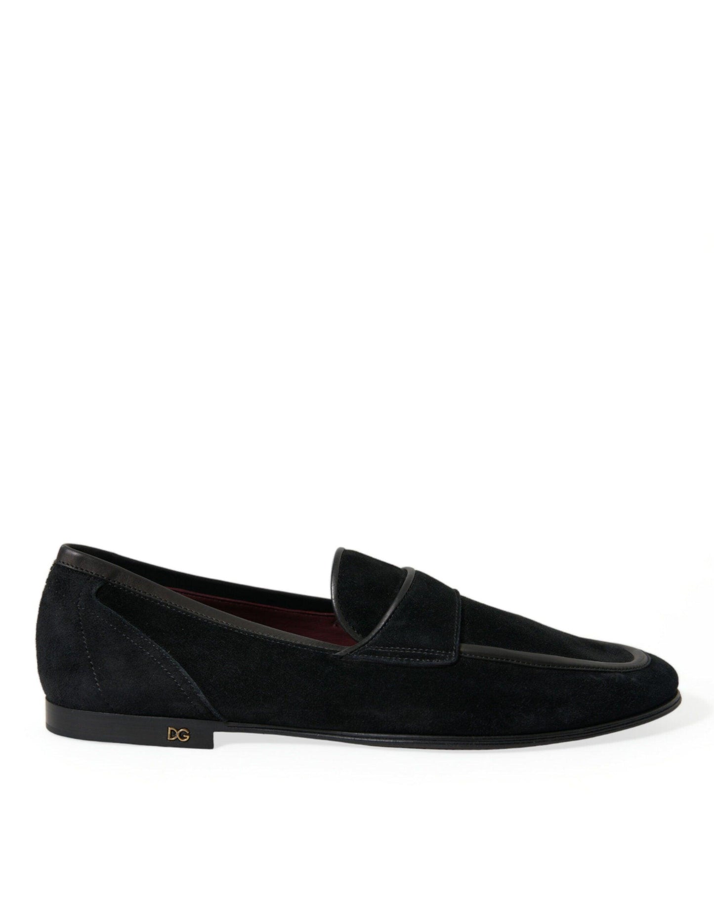 Dolce & Gabbana Elegant Velvet Black Loafers for Men - Arichezz.store