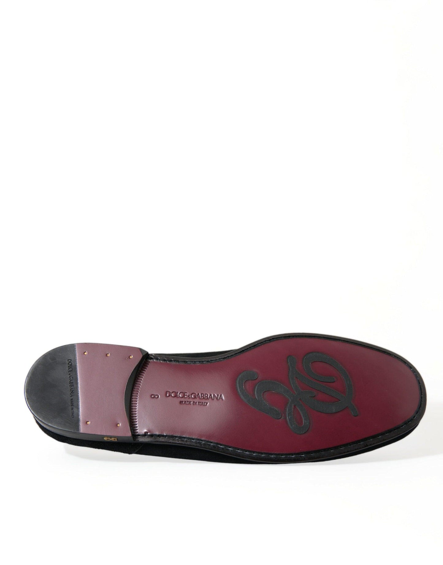 Dolce & Gabbana Elegant Velvet Black Loafers for Men - Arichezz.store