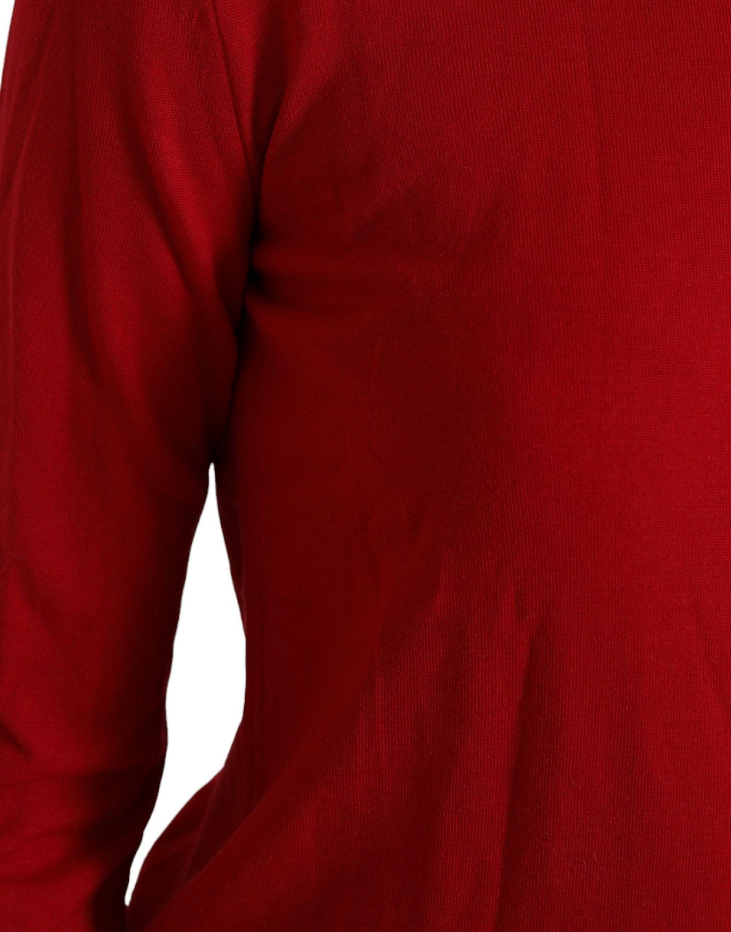 Dolce & Gabbana Radiant Red Wool Pullover Sweater - Arichezz.store