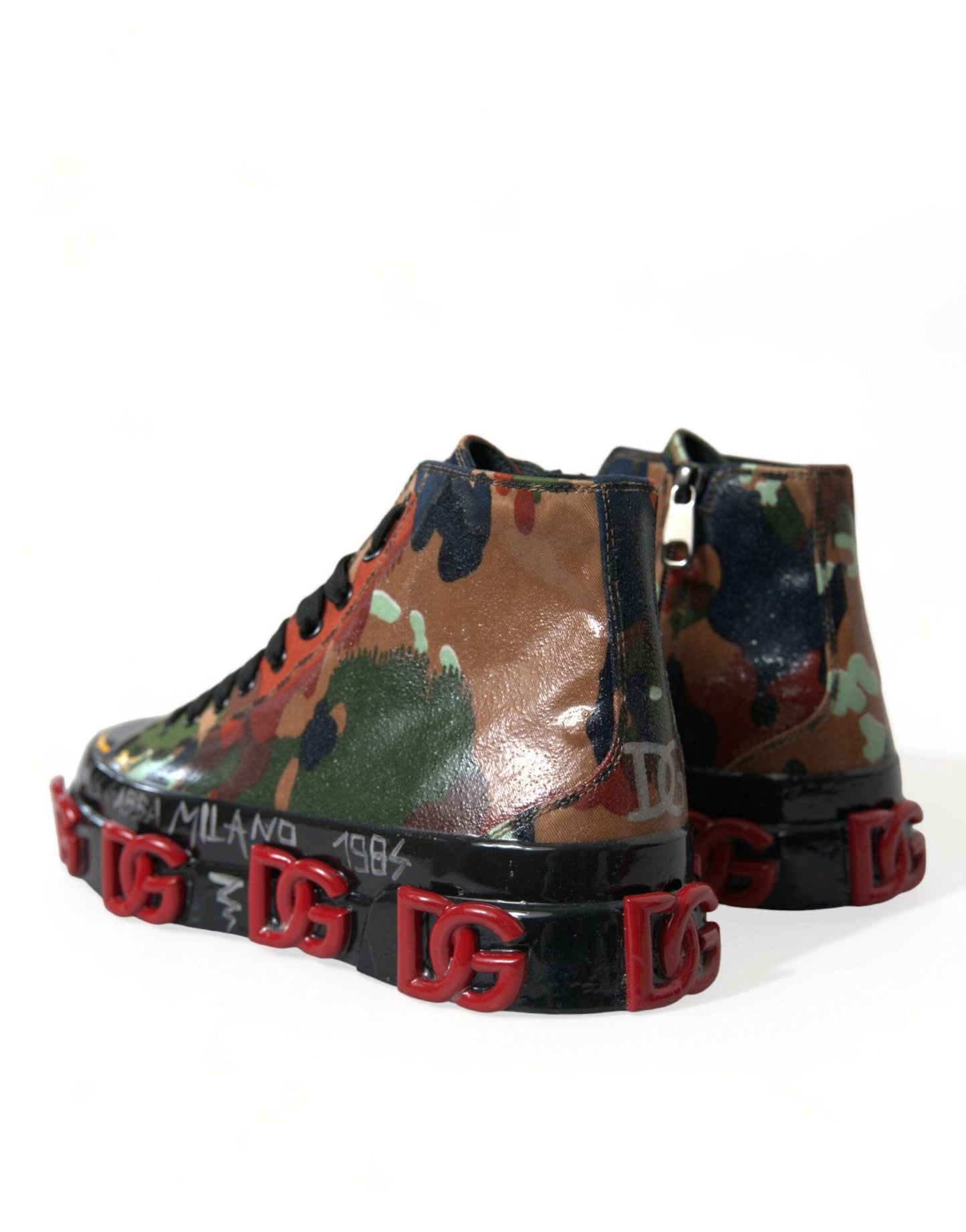 Dolce & Gabbana Multicolor High-Top Sneakers with Luxe Appeal - Arichezz.store