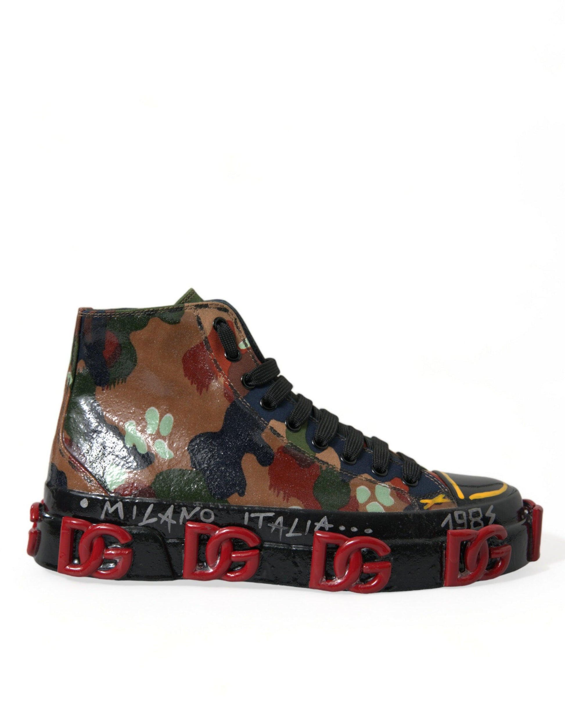 Dolce & Gabbana Multicolor High-Top Sneakers with Luxe Appeal - Arichezz.store