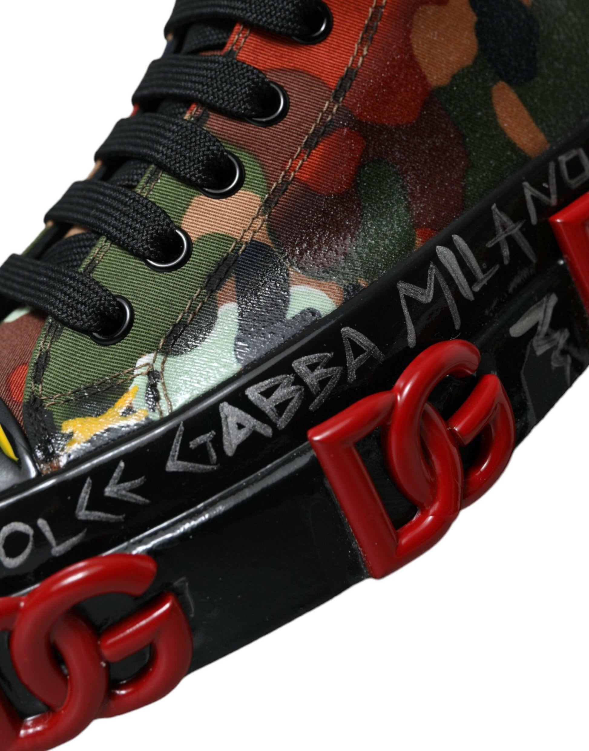 Dolce & Gabbana Multicolor High-Top Sneakers with Luxe Appeal - Arichezz.store