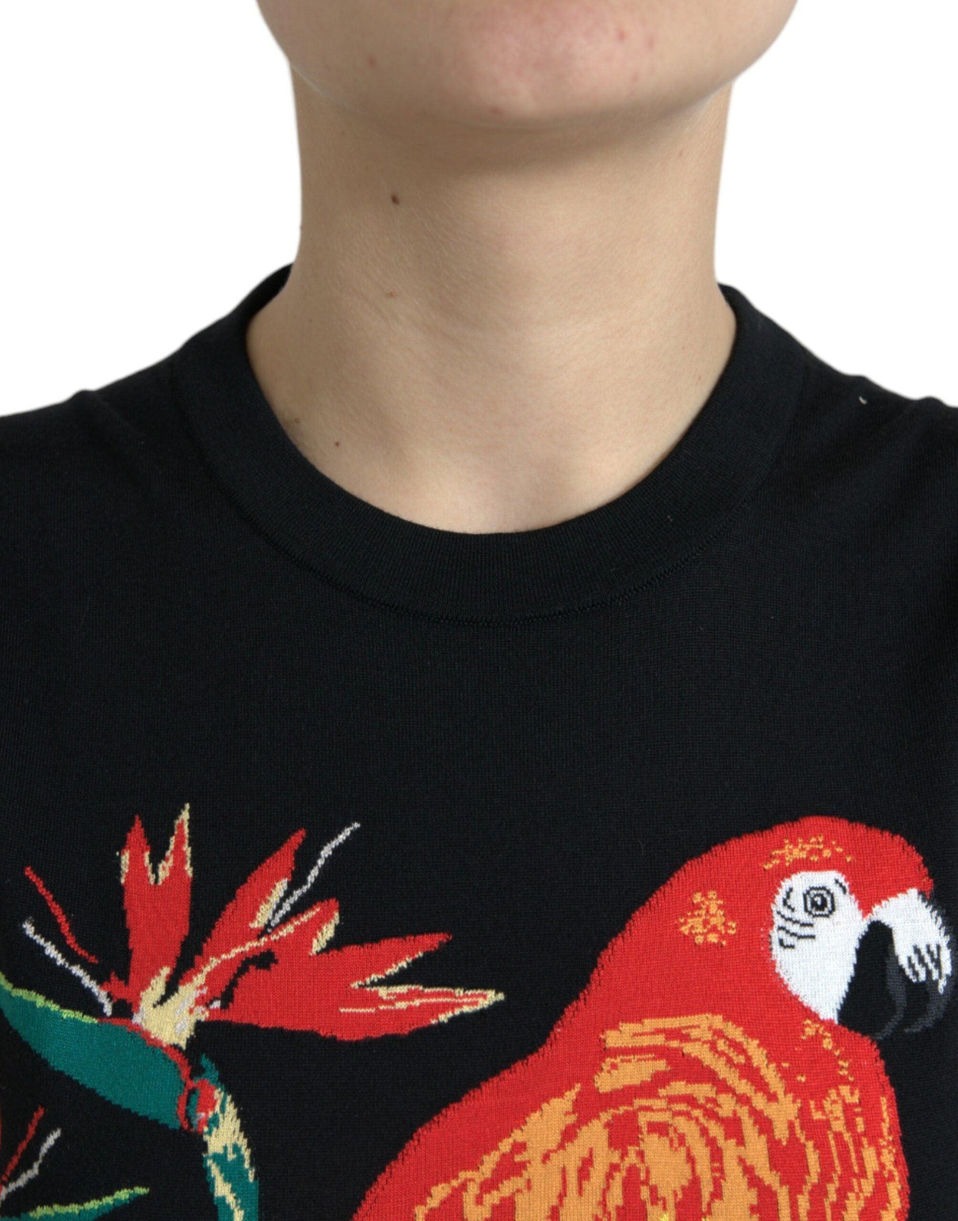 Dolce & Gabbana Elegant Jungle Print Crew Neck Tank Top - Arichezz.store