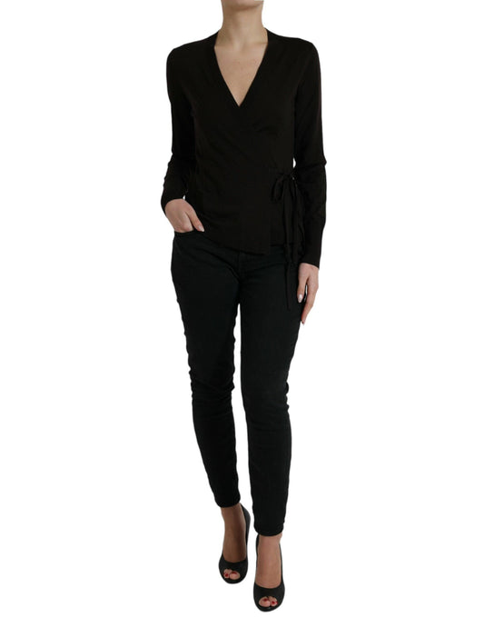 Dolce & Gabbana Elegant Black Virgin Wool Cardigan - Arichezz.store