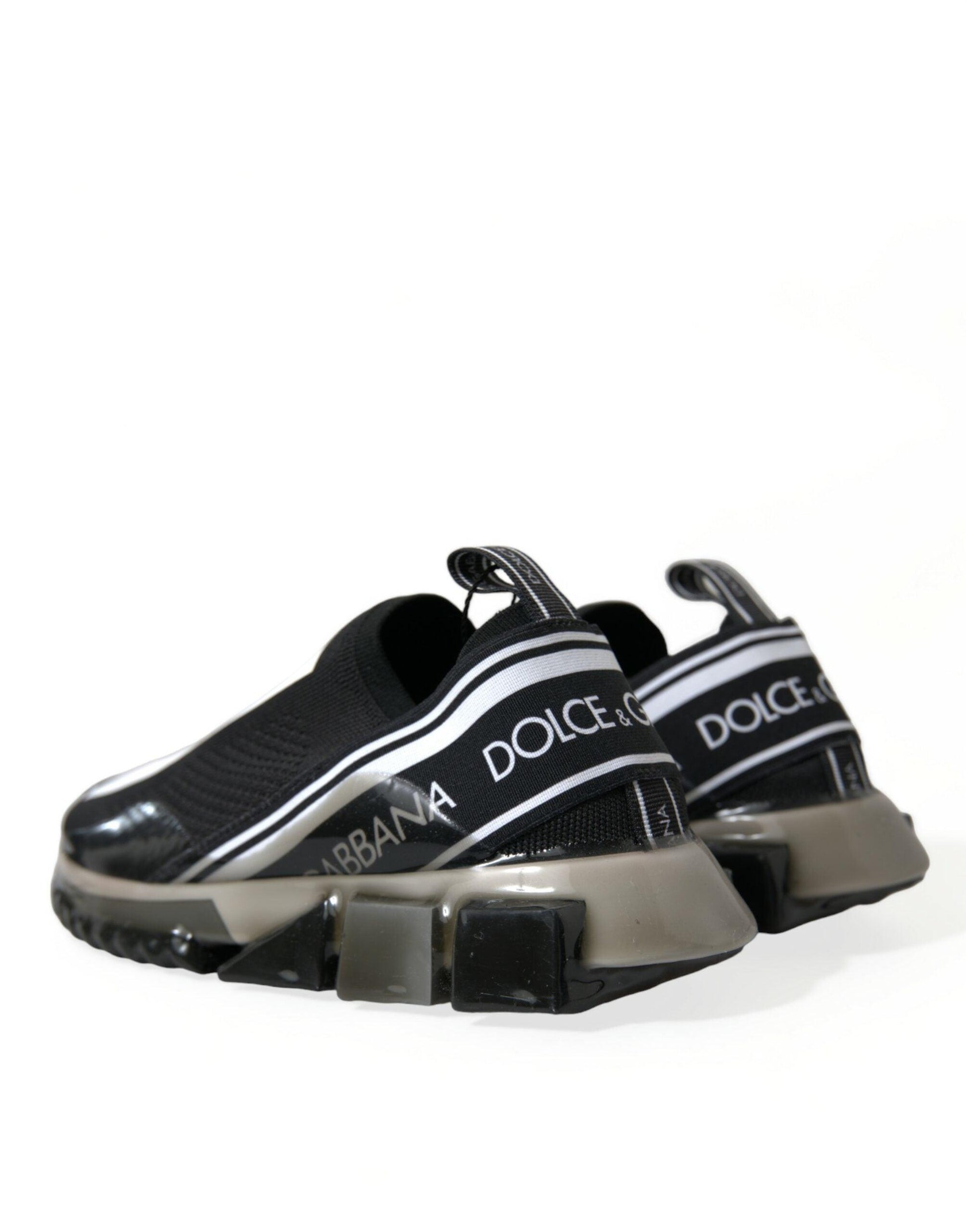 Dolce & Gabbana Elegant Black & White Sorrento Sneakers - Arichezz.store