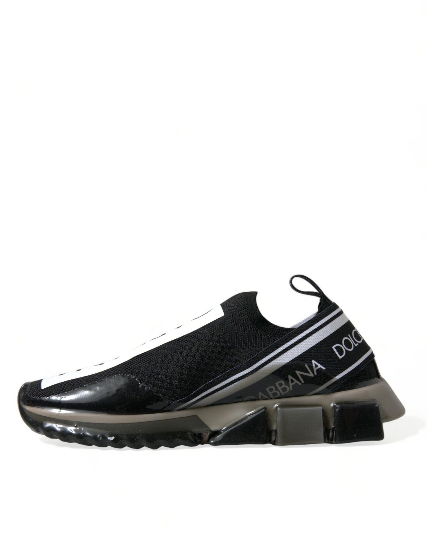 Dolce & Gabbana Elegant Black & White Sorrento Sneakers - Arichezz.store