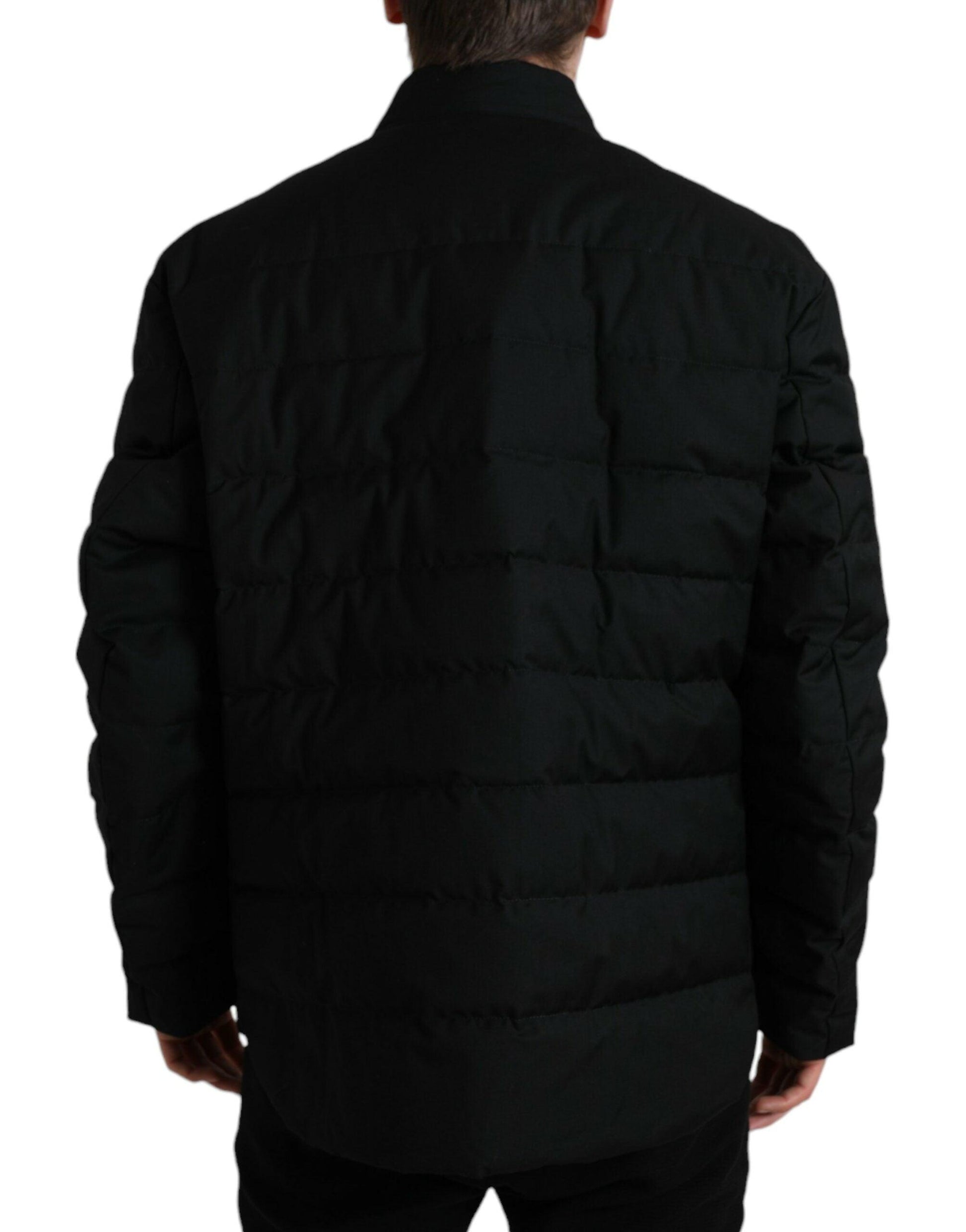 Dolce & Gabbana Elegant Black Padded Parka Jacket - Arichezz.store